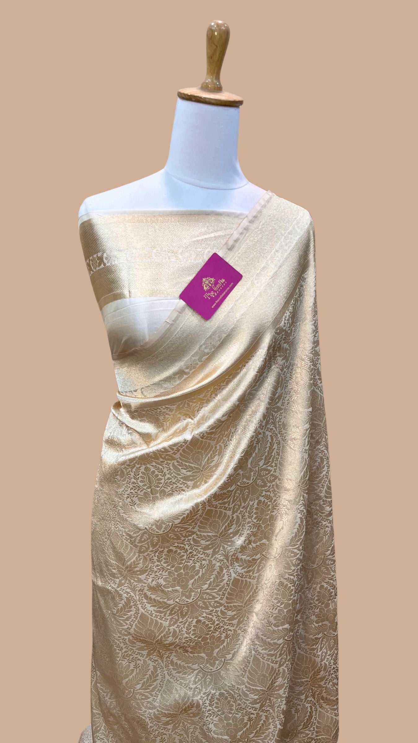 Pure Katan Silk Handloom Banarasi Saree - Tanchui Brocade