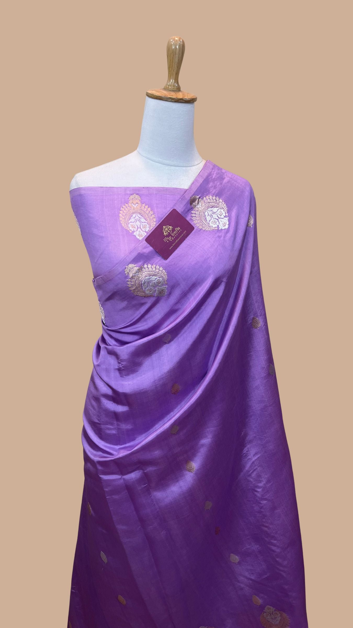 Pure  Mango Silk Handloom Banarasi Saree