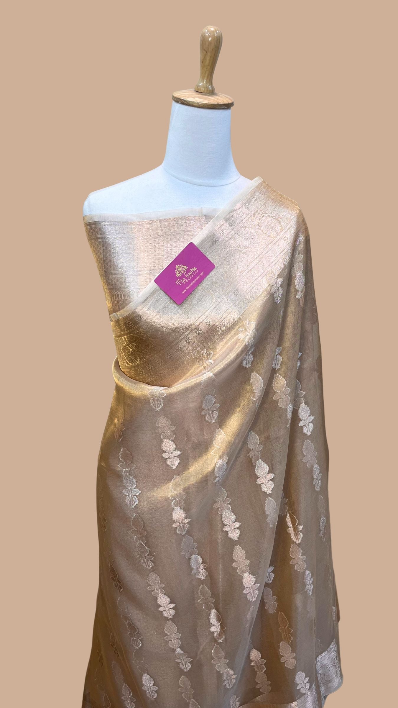 Pure Kora Silk Handloom Banarasi Saree