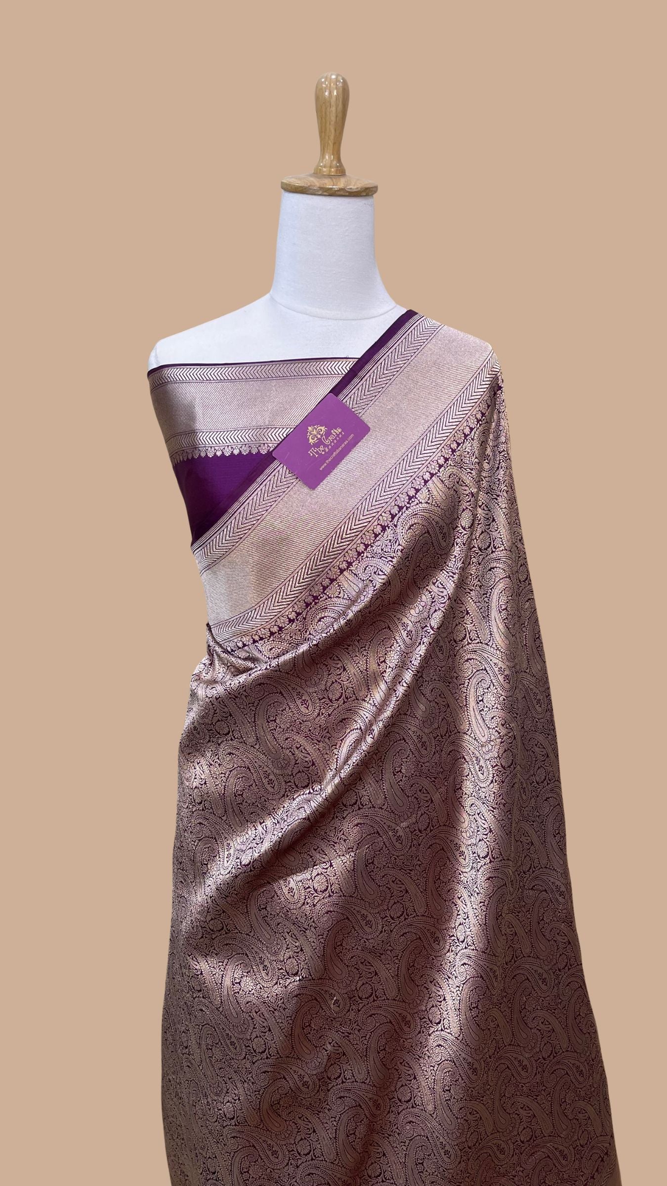 Pure Katan Silk Handloom Banarasi Saree - Tanchui Brocade