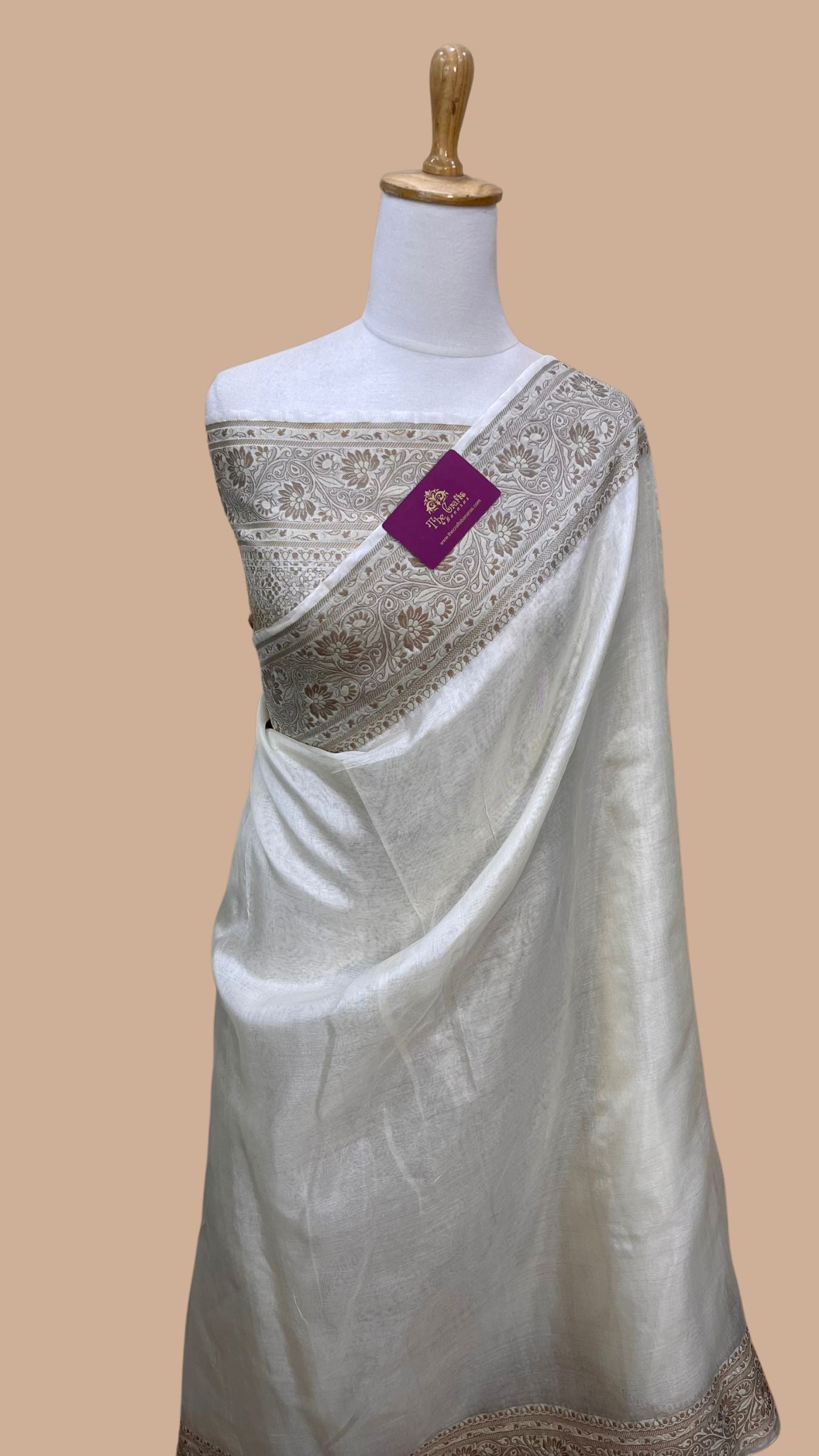 Pure Butter Crepe Banarasi Saree