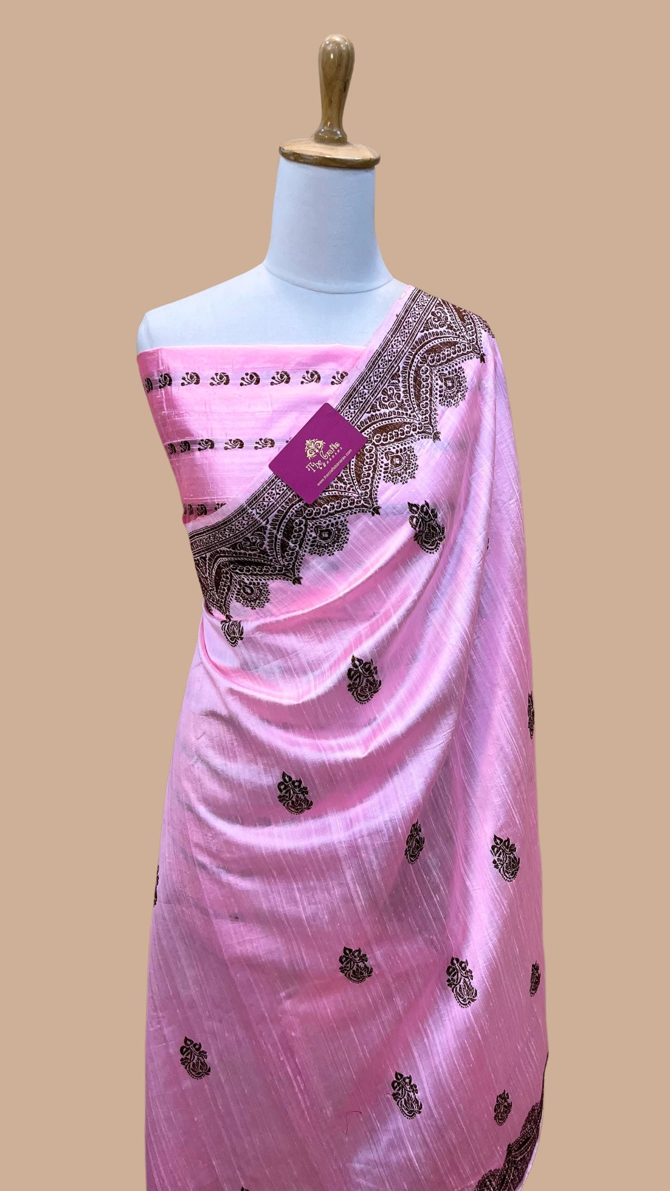 Pure Raw Silk Handloom Banarasi Saree