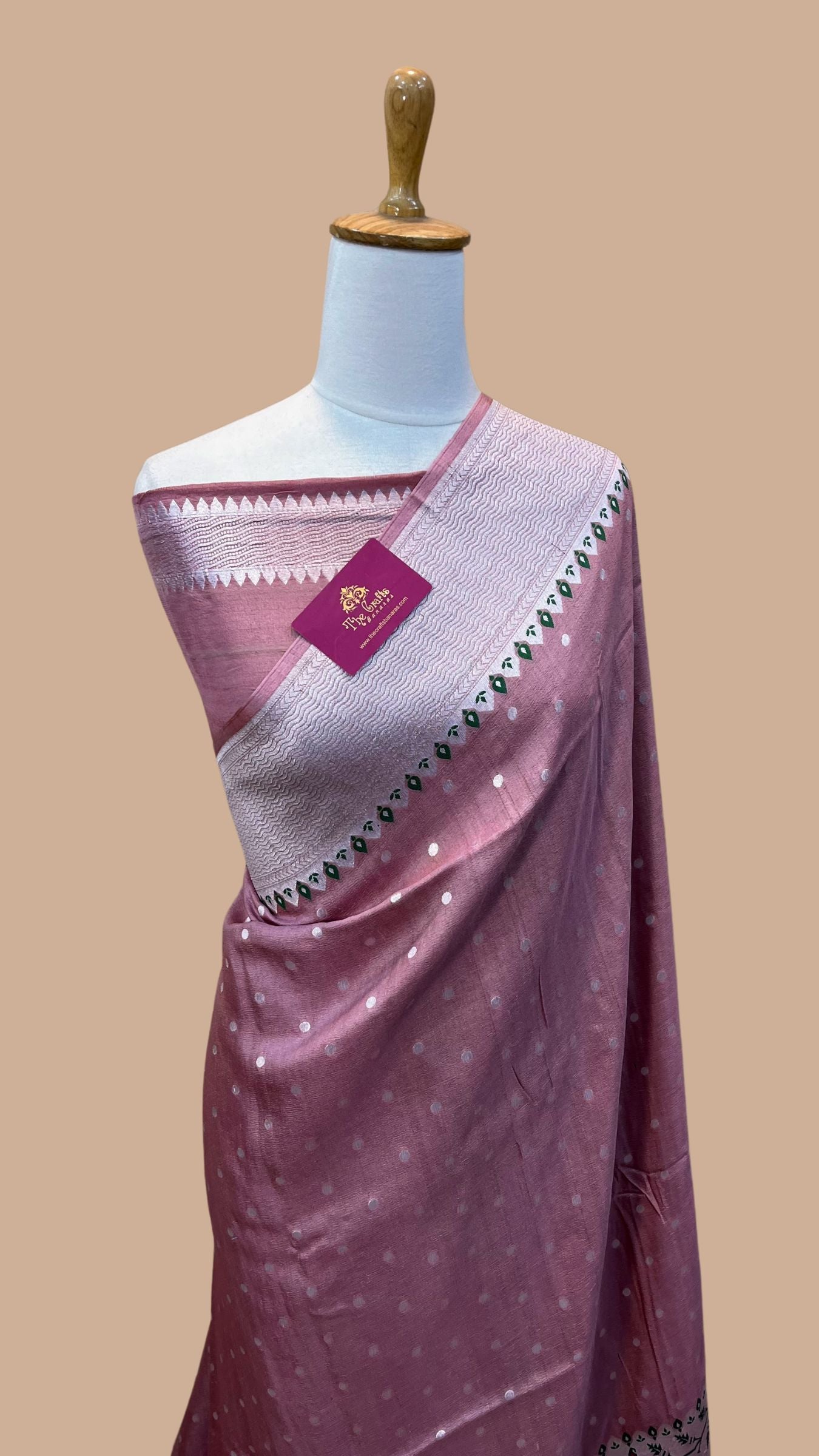 Tussar Georgette Handloom Banarasi Saree - Meenakari