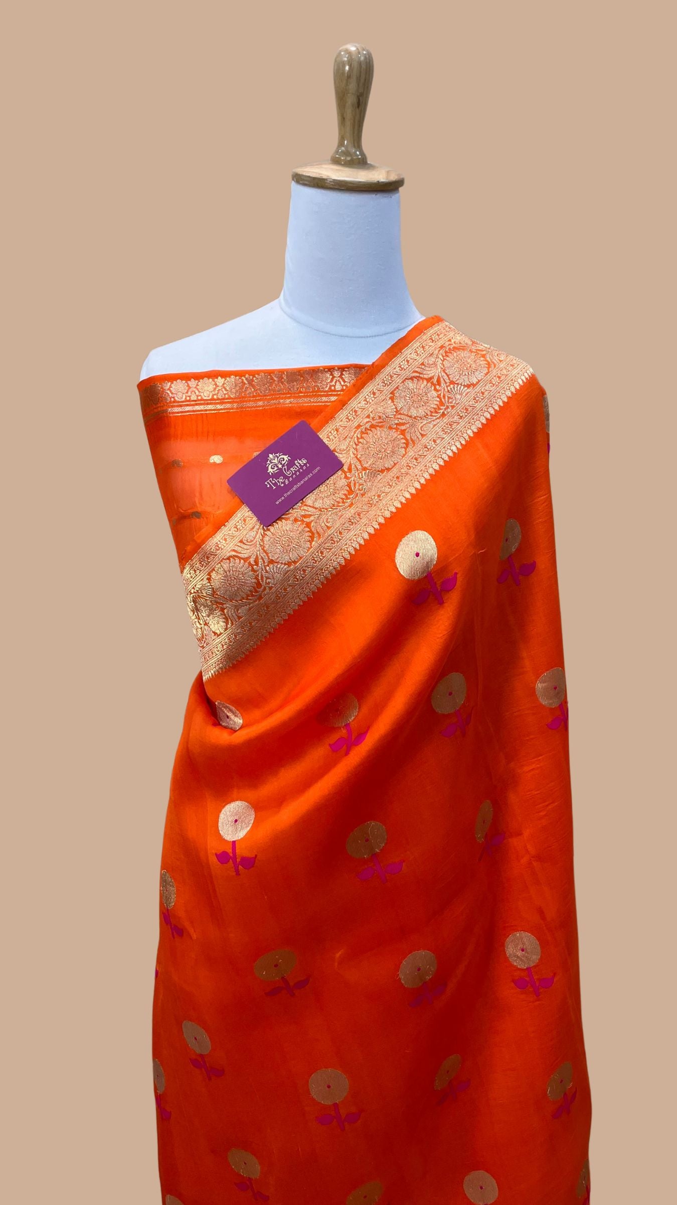 Pure Kora Silk Handloom Banarasi Saree