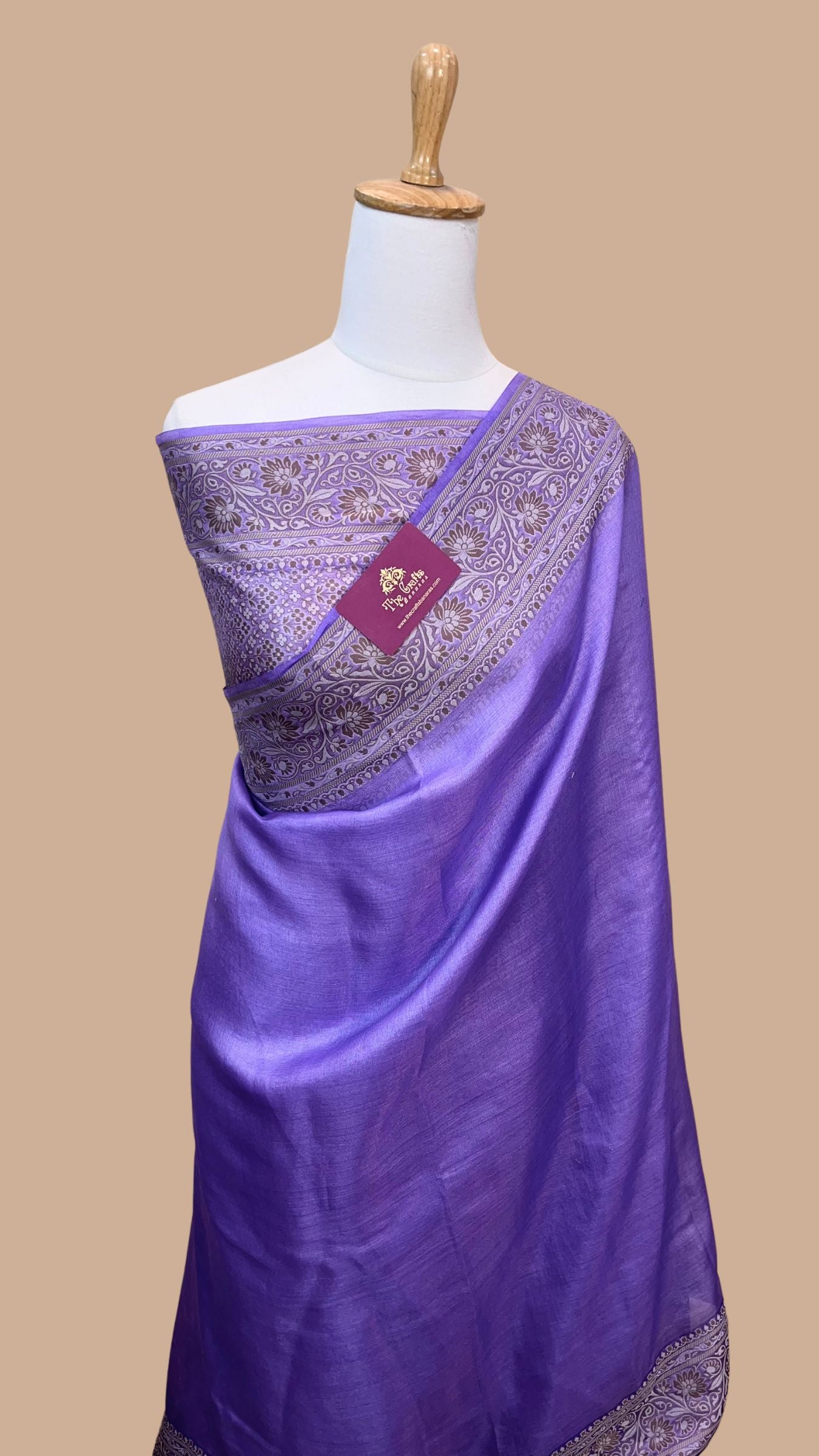 Pure Butter Crepe Banarasi Saree