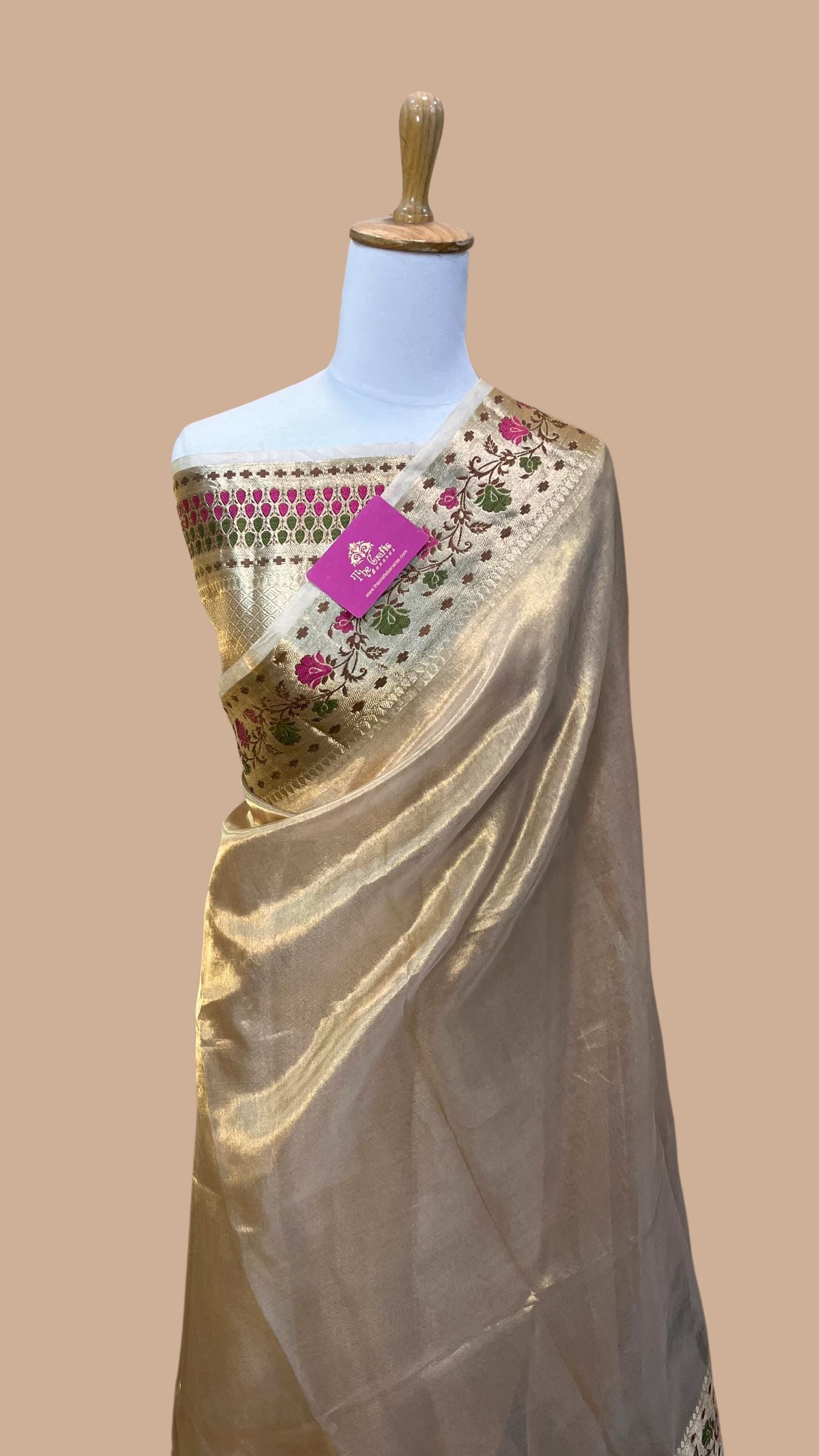 Pure Kora Tissue Silk Banarasi Saree