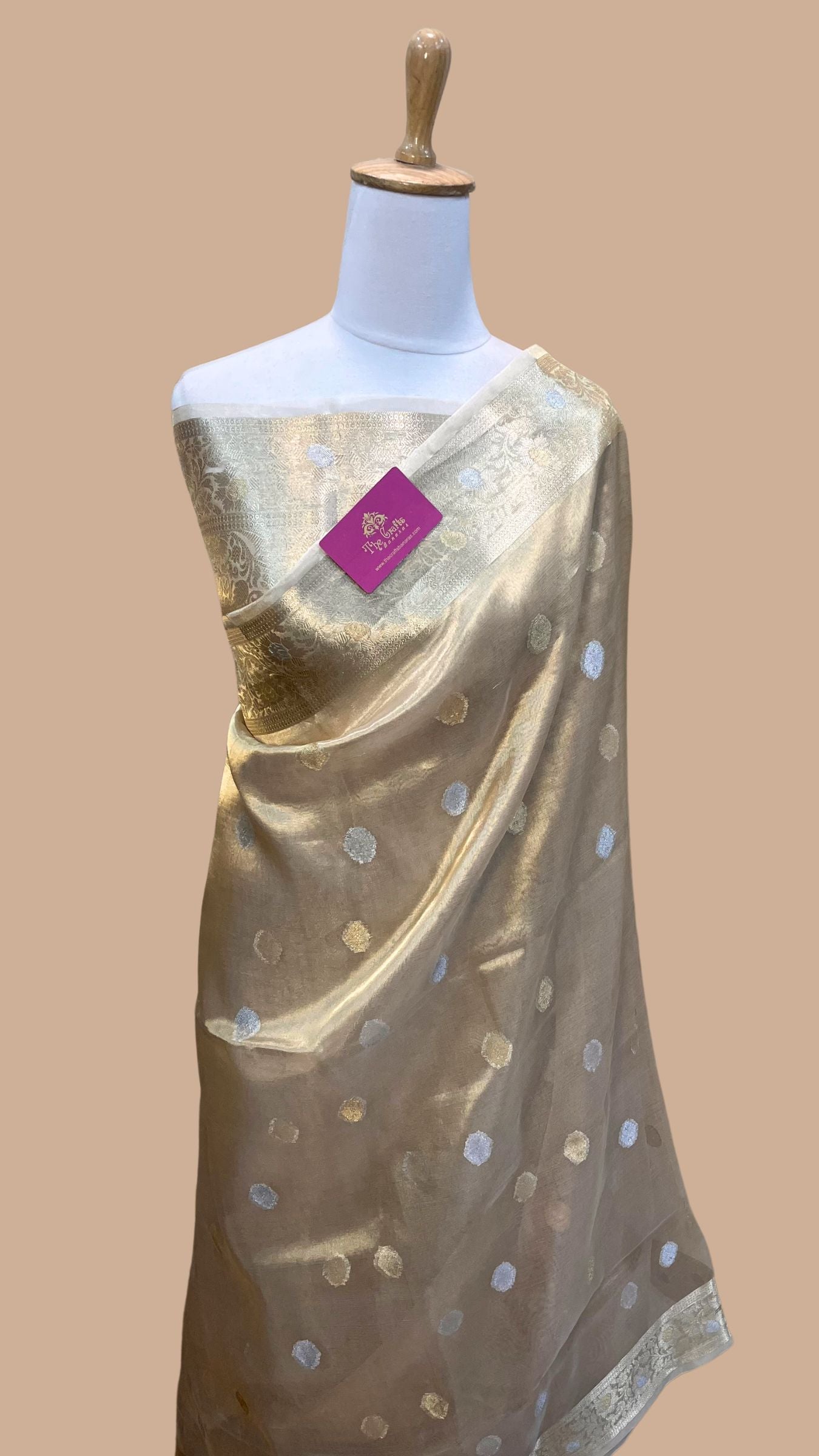 Pure Kora Silk Handloom Banarasi Saree