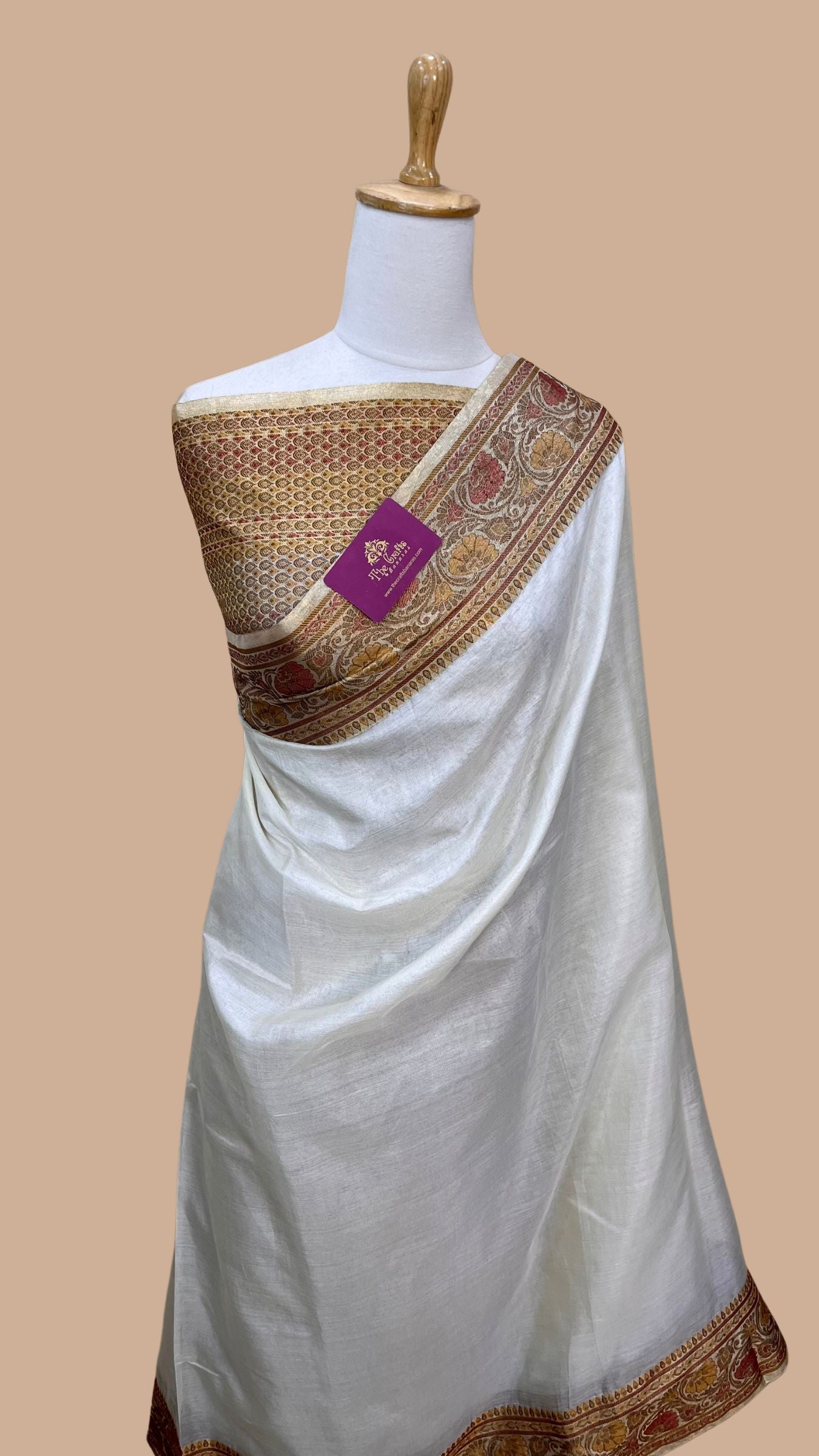 Pure Butter Crepe Banarasi Saree