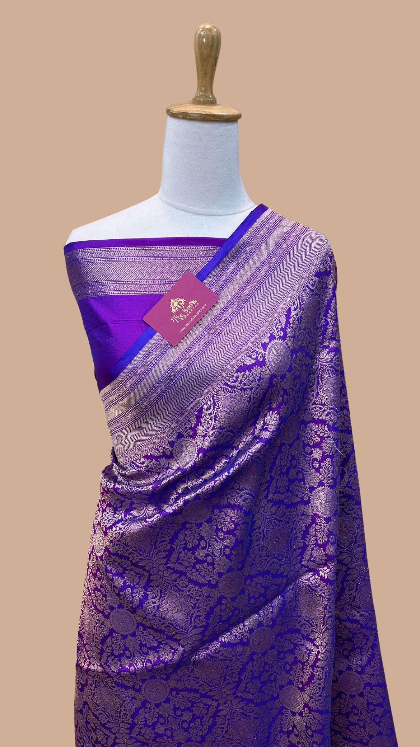 Pure Katan Silk Handloom Banarasi Saree - Tanchui Brocade