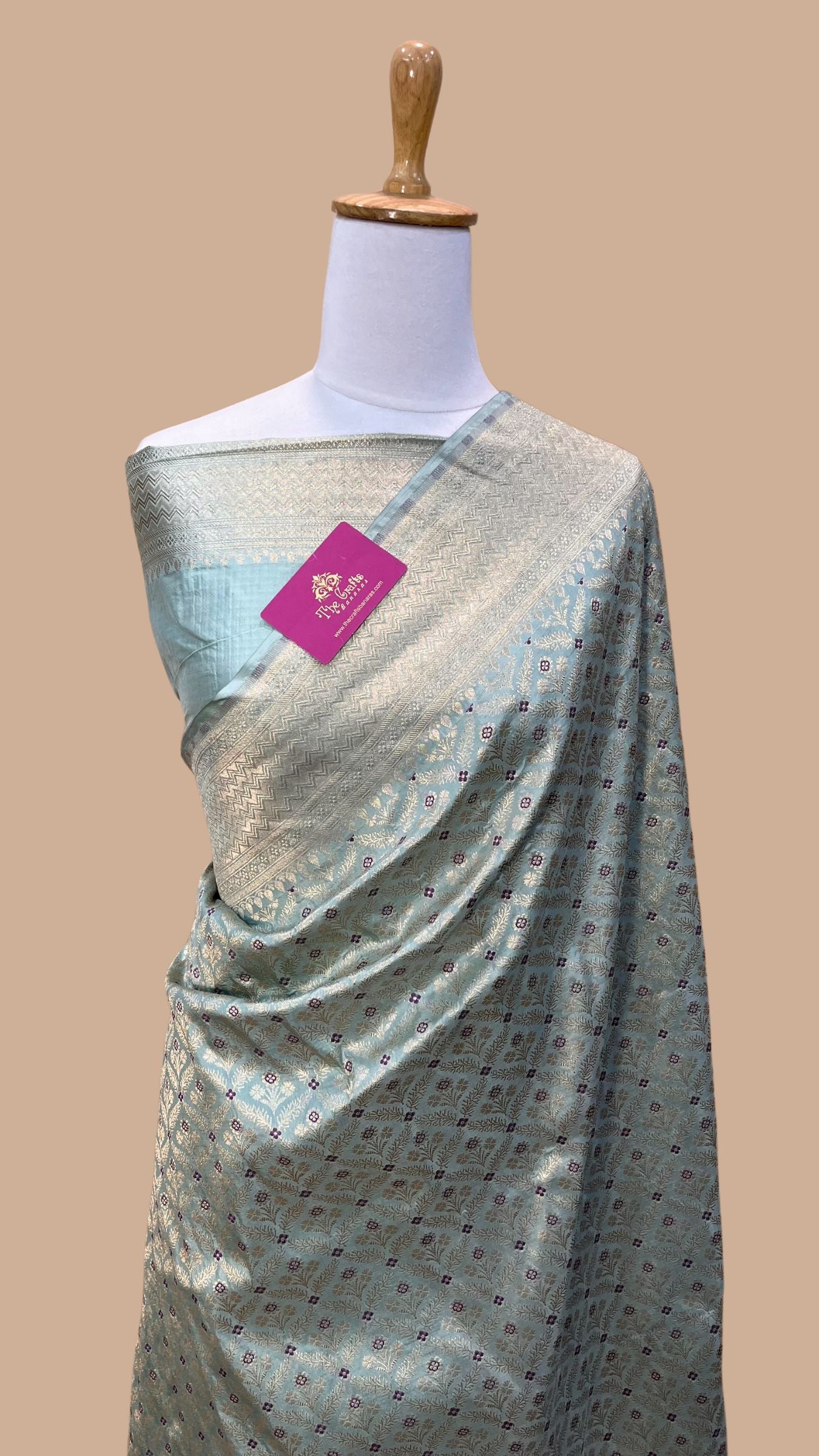 Pure Katan Silk Handloom Banarasi Saree - Tanchui Brocade Meena