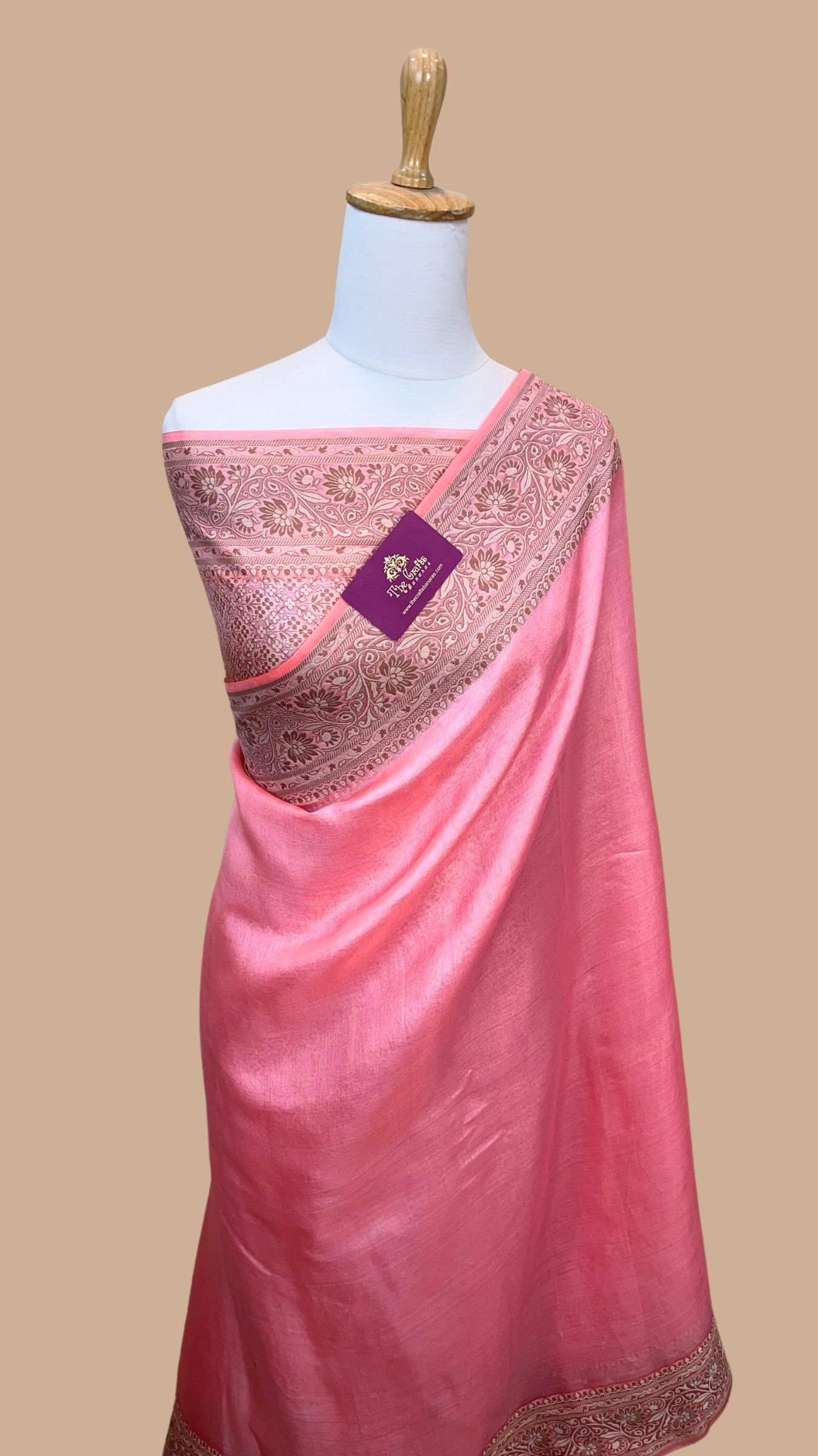 Pure Butter Crepe Banarasi Saree