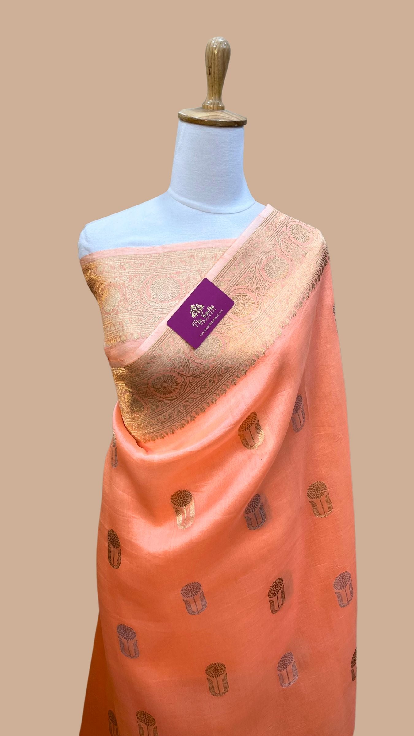 Pure Kora Silk Handloom Banarasi Saree