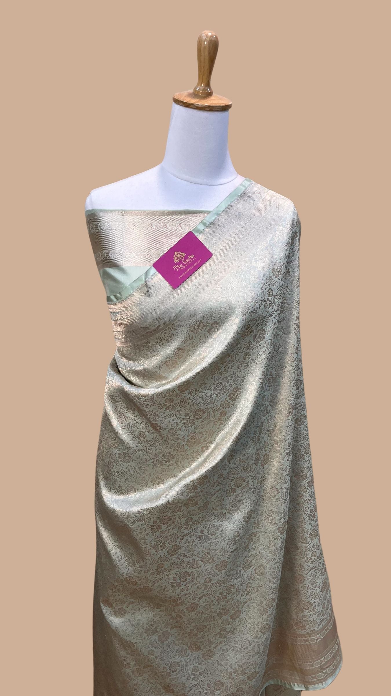 Pure Katan Silk Handloom Banarasi Saree - Tanchui Brocade