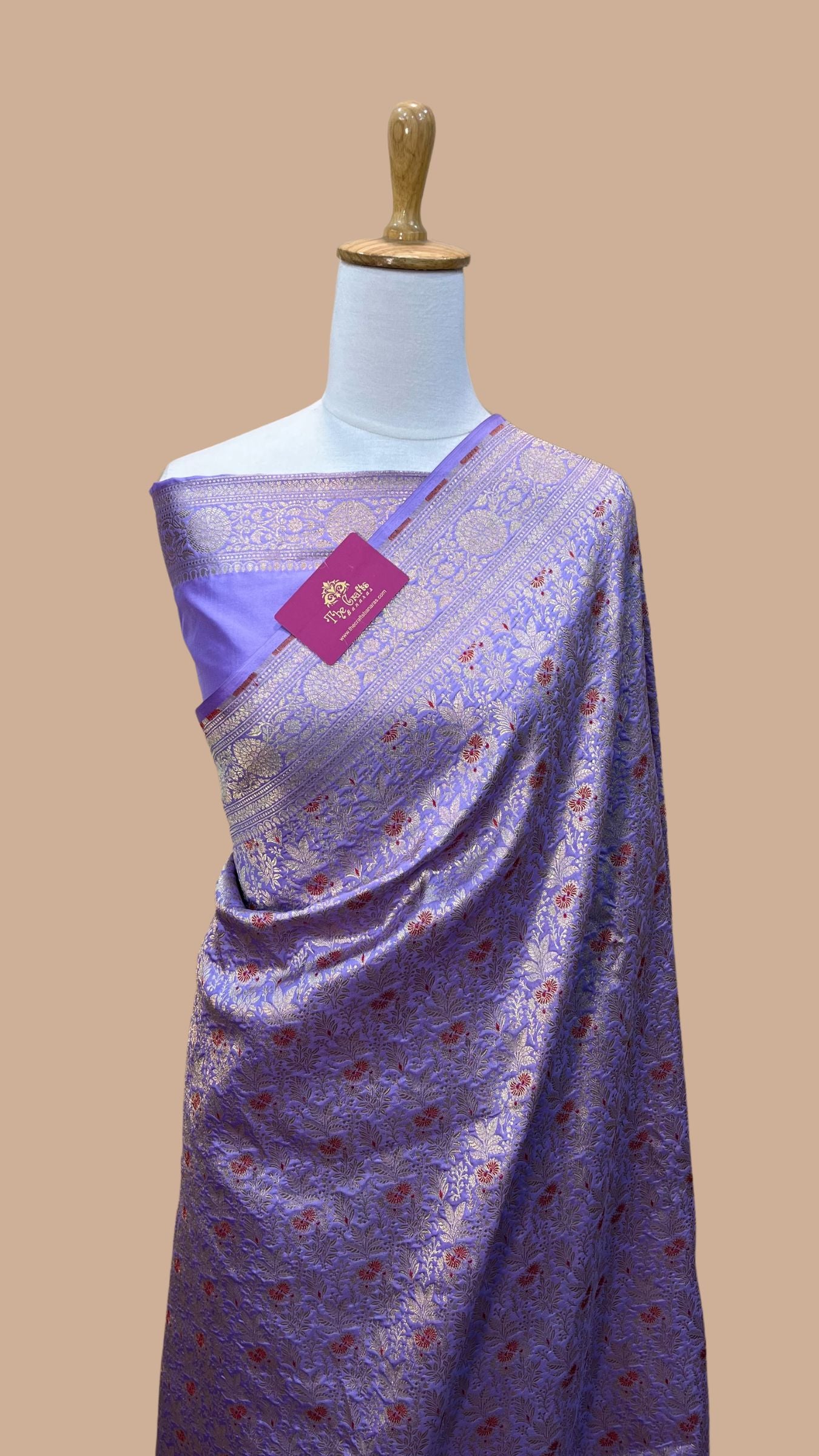 Pure Katan Silk Handloom Banarasi Saree - Tanchui Brocade Meena