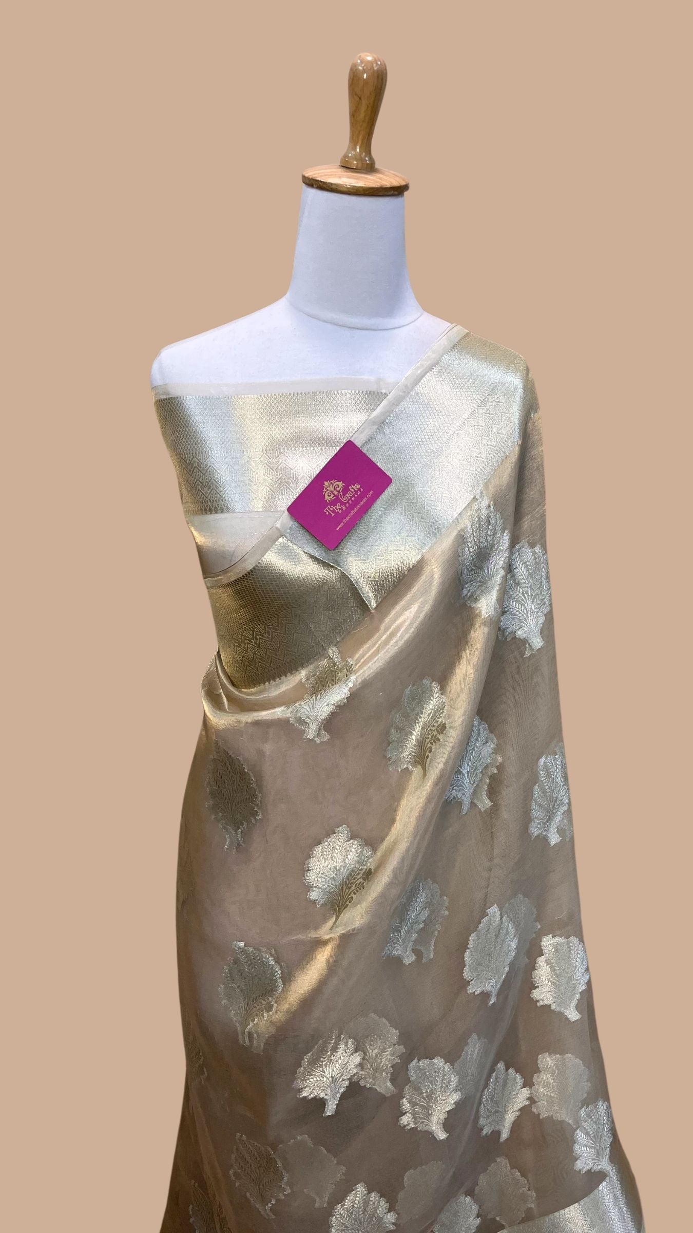 Pure Kora Silk Handloom Banarasi Saree