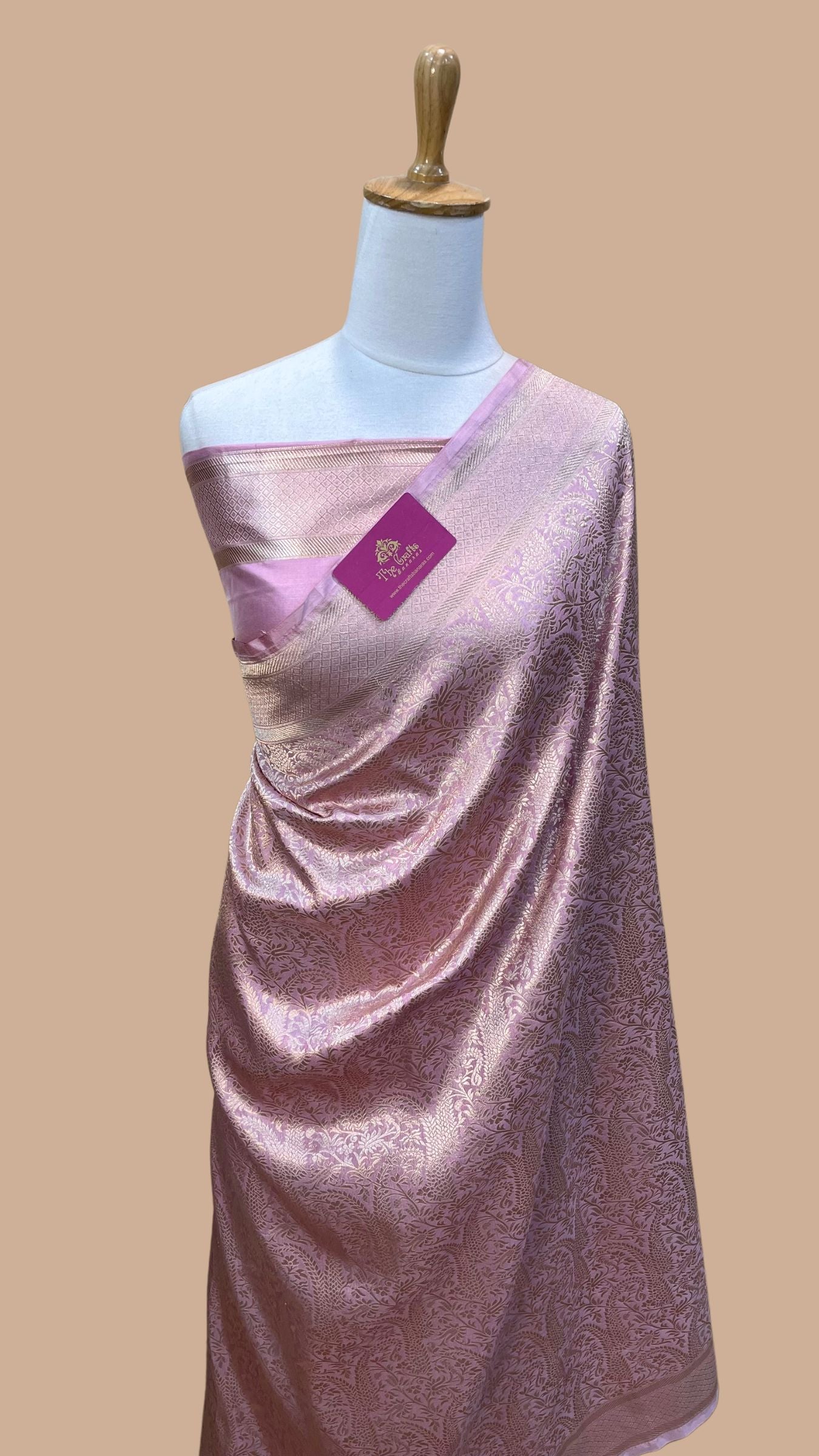 Pure Katan Silk Handloom Banarasi Saree - Tanchui Brocade