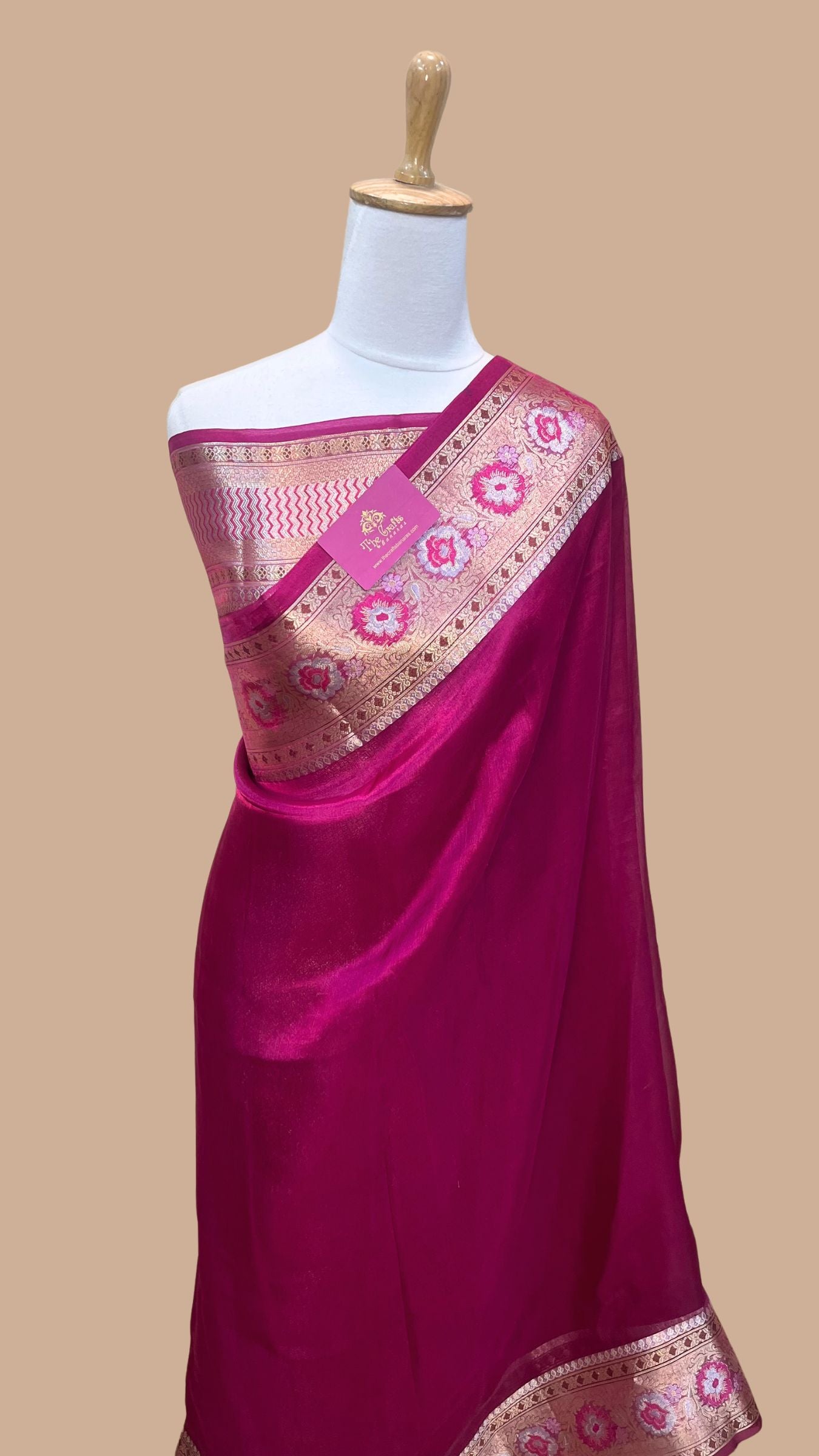 Pure Kora Silk Handloom Banarasi Saree