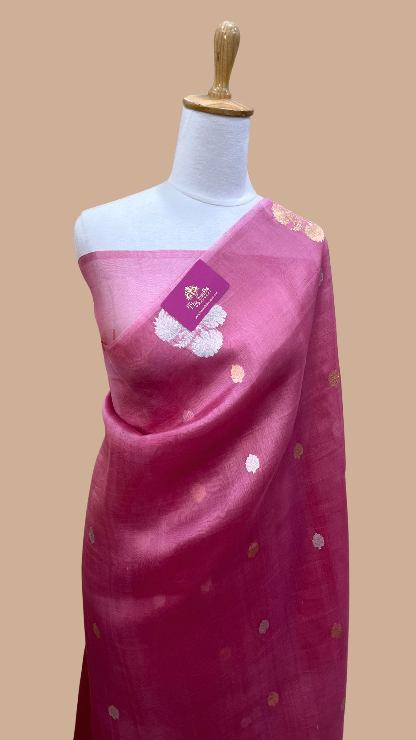 Pure Kora Silk Handloom Banarasi Saree