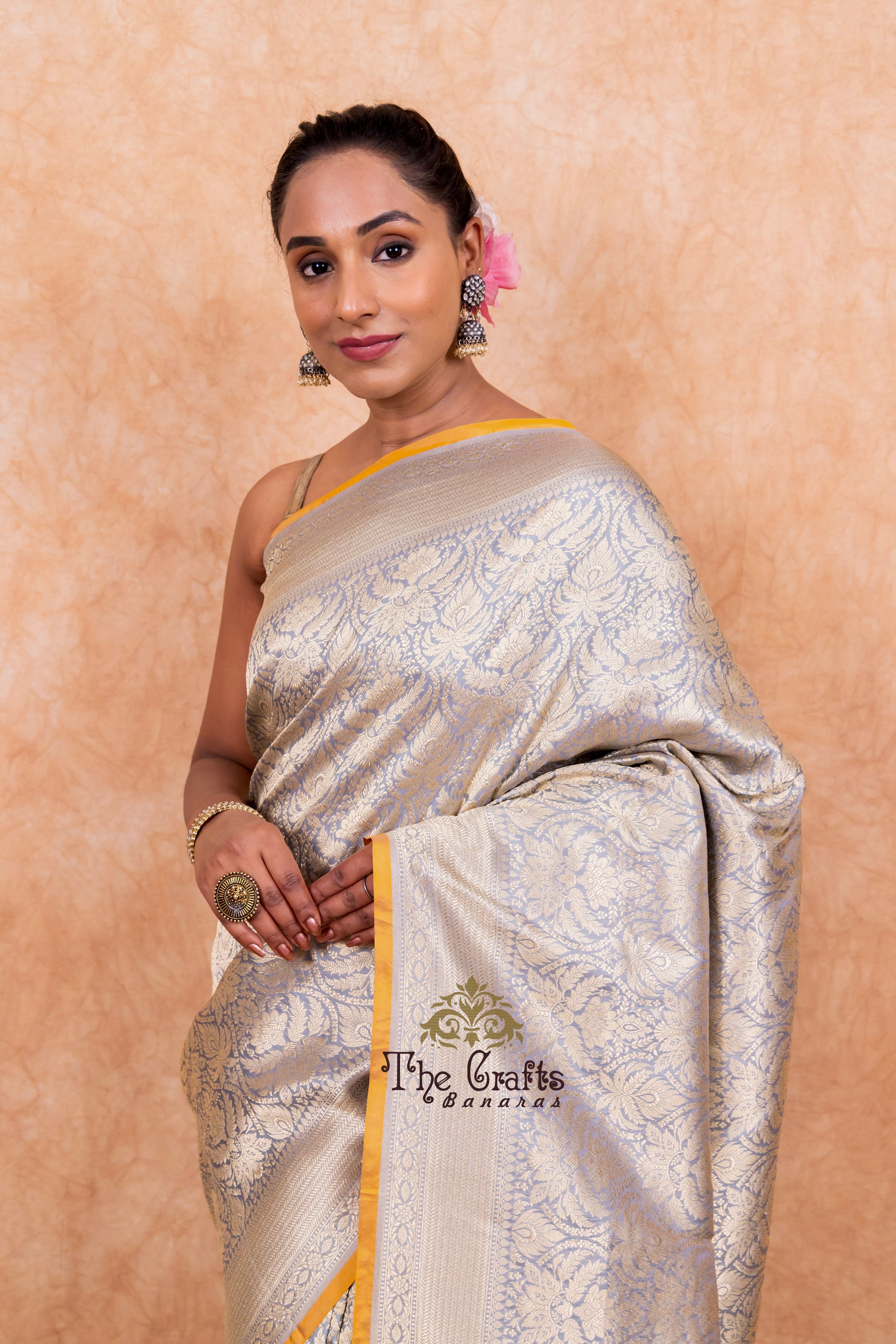 Pure Katan Silk Handloom Banarasi Saree - Tanchui Brocade