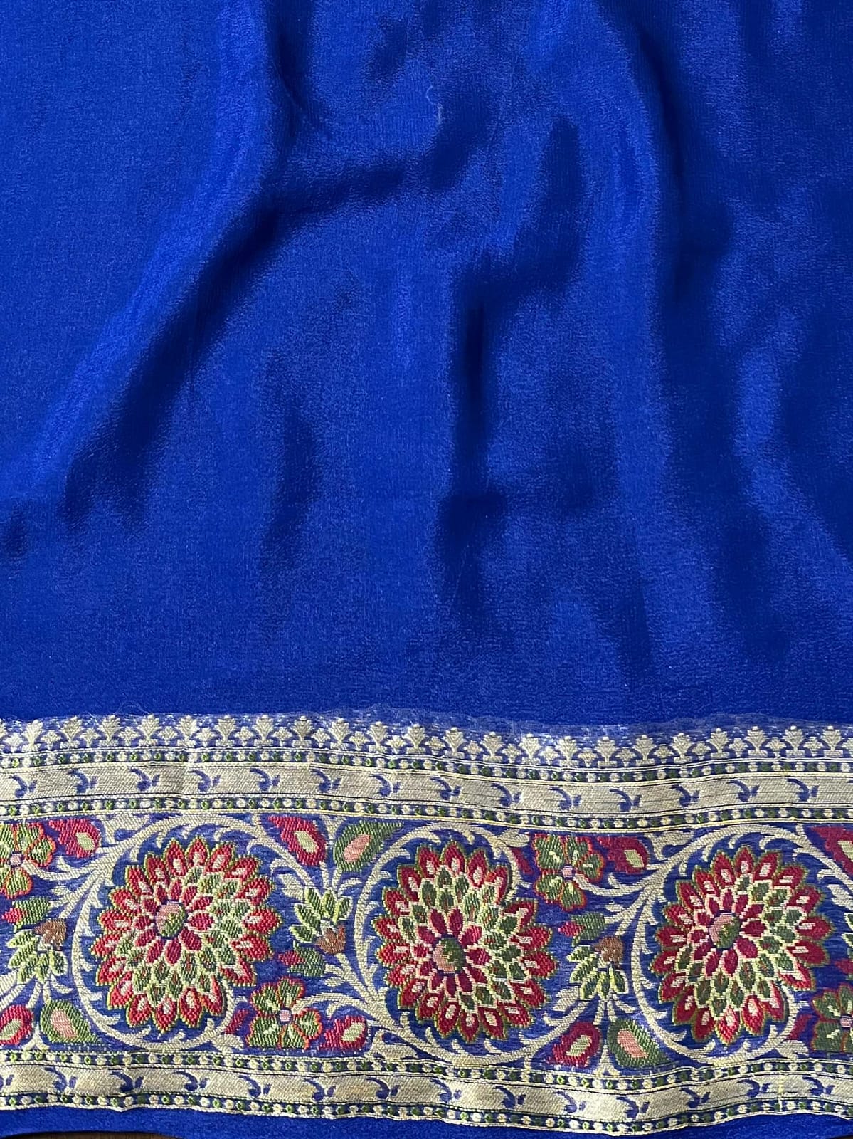 Pure Khaddi Chiffon Banarasi Saree