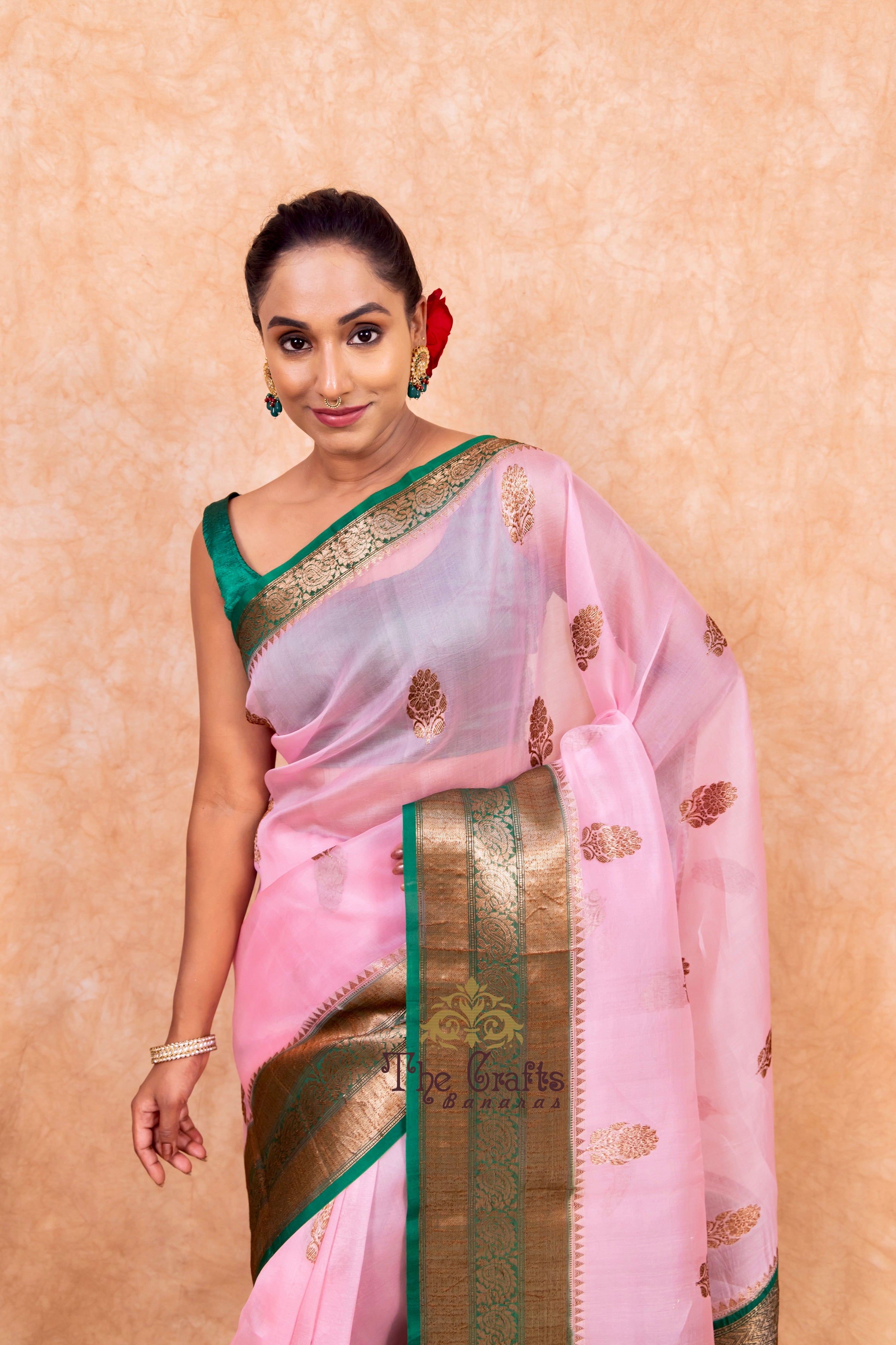 Pure Kora Silk Handloom Banarasi Saree