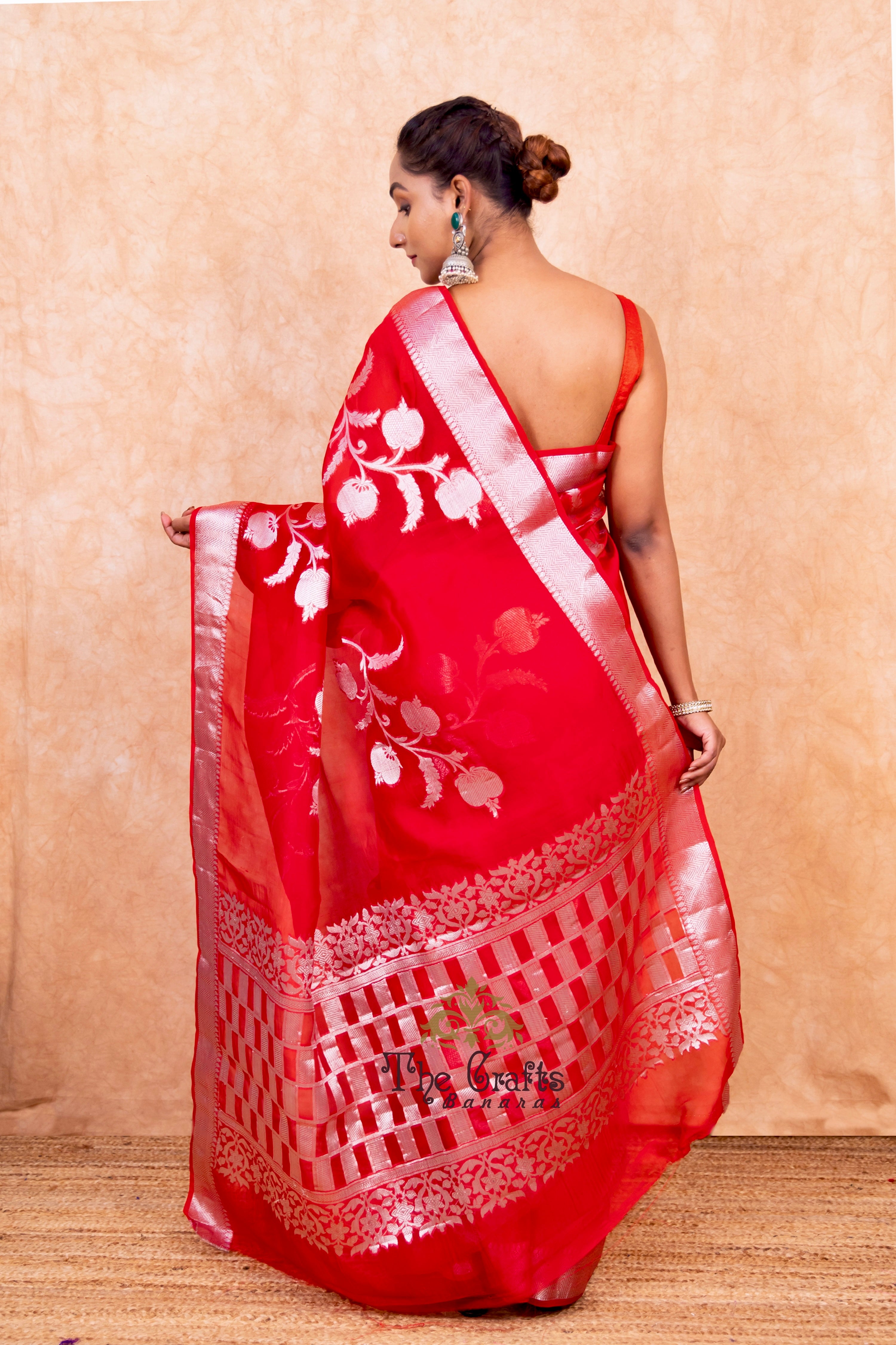 Pure Kora Silk Handloom Banarasi Saree