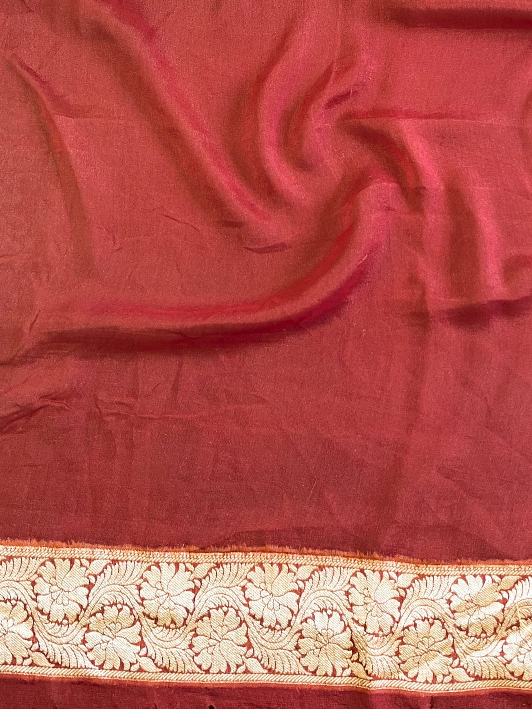 Pure Khaddi Chiffon Banarasi Saree