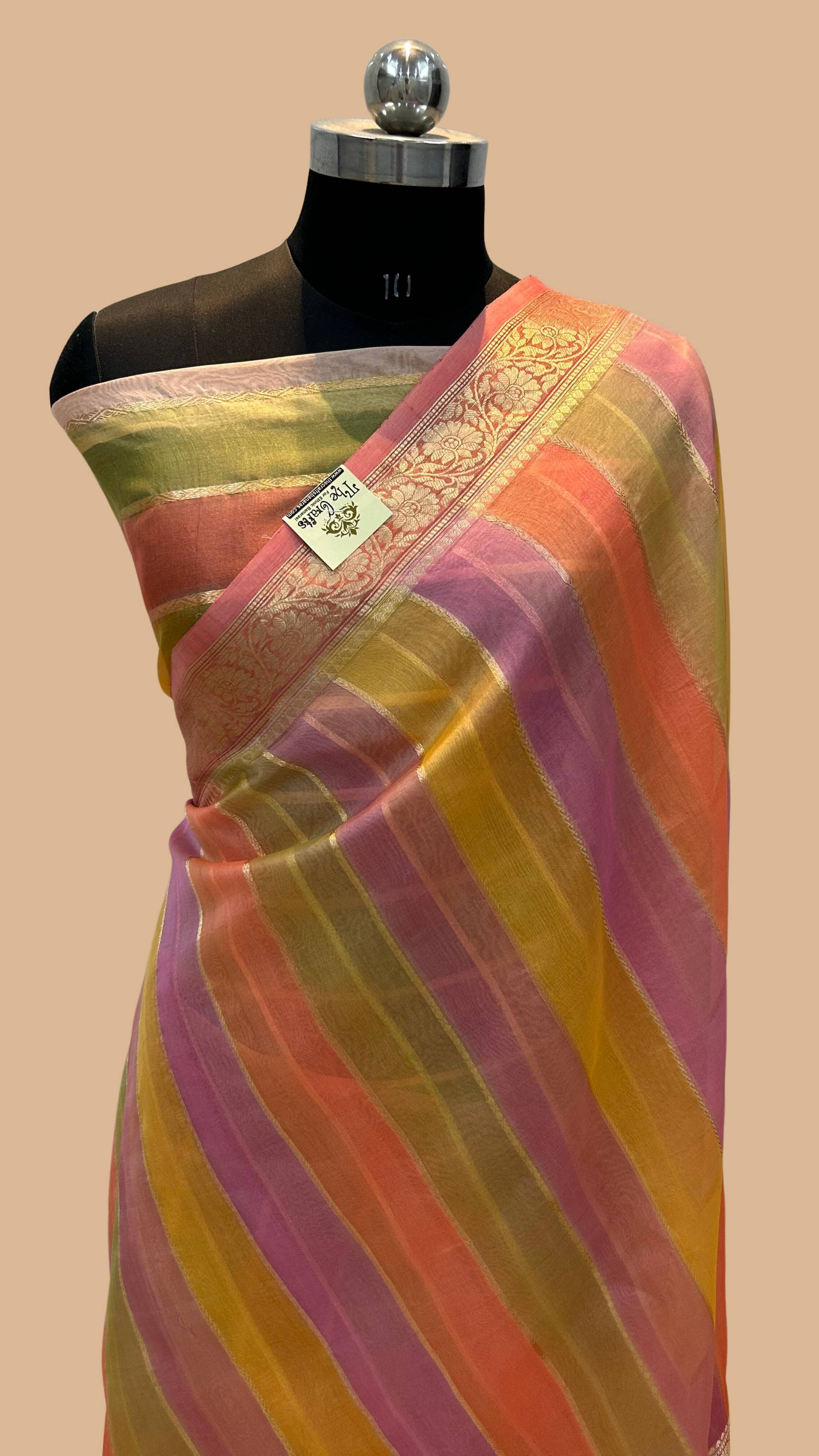 Pure Kora Silk Handloom Banarasi Saree