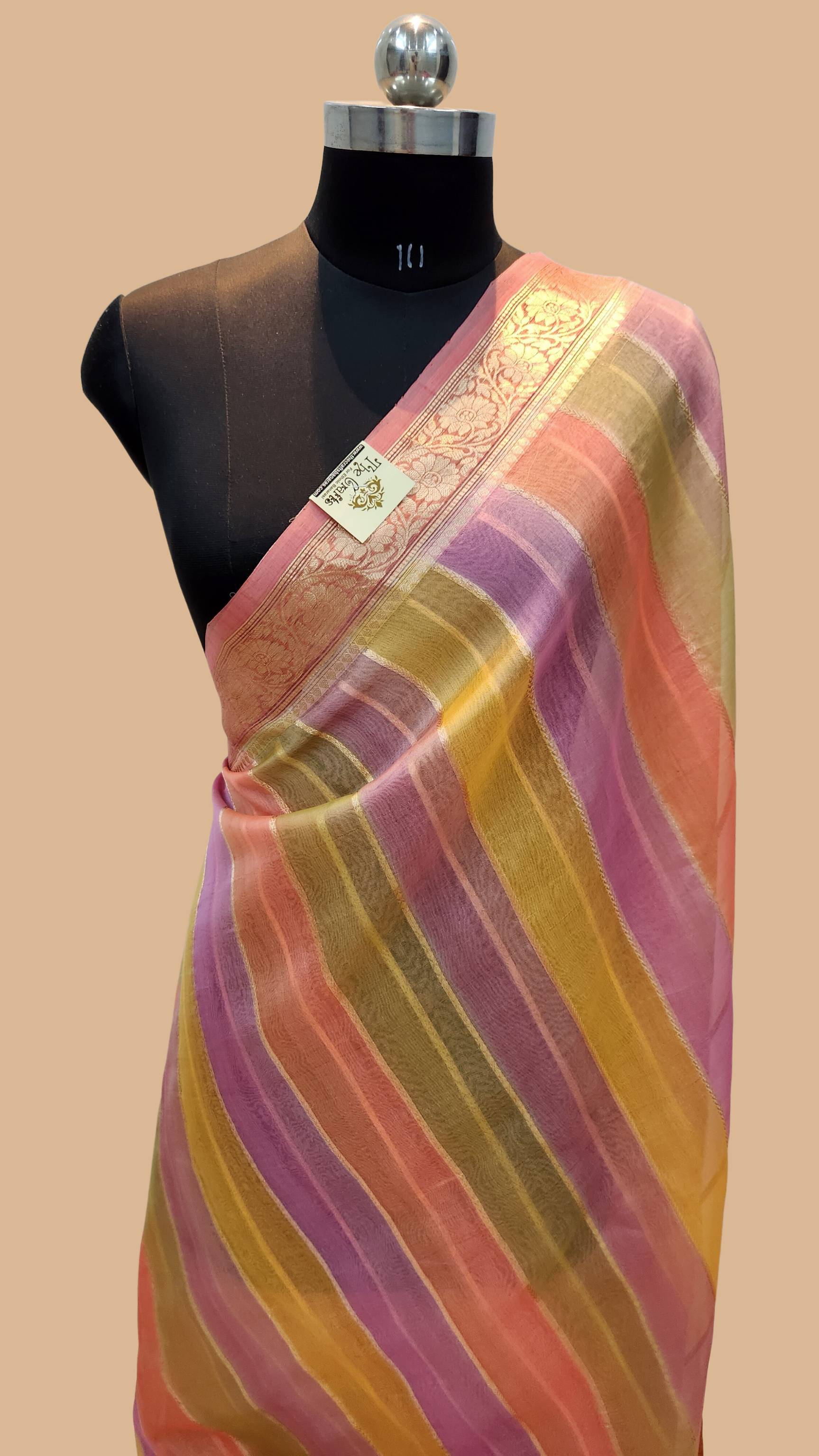 Pure Kora Silk Handloom Banarasi Saree