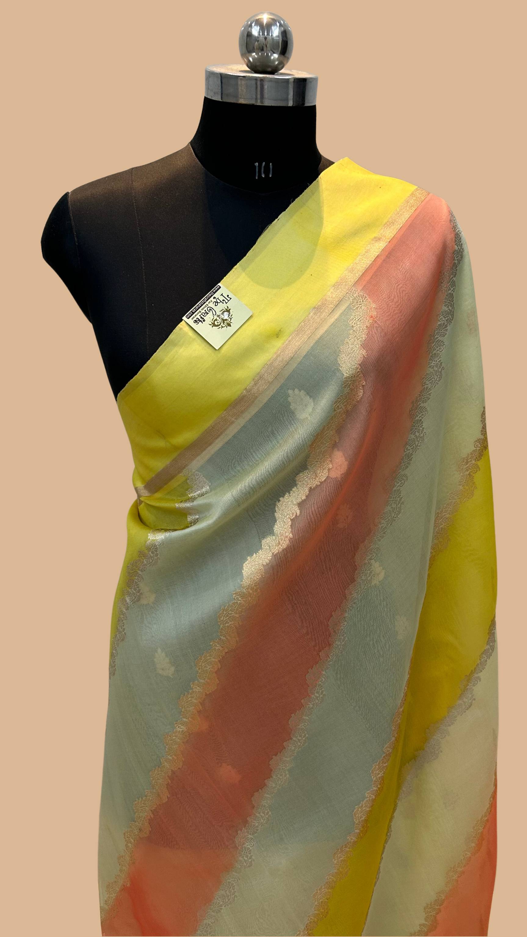 Pure Kora Silk Handloom Banarasi Saree