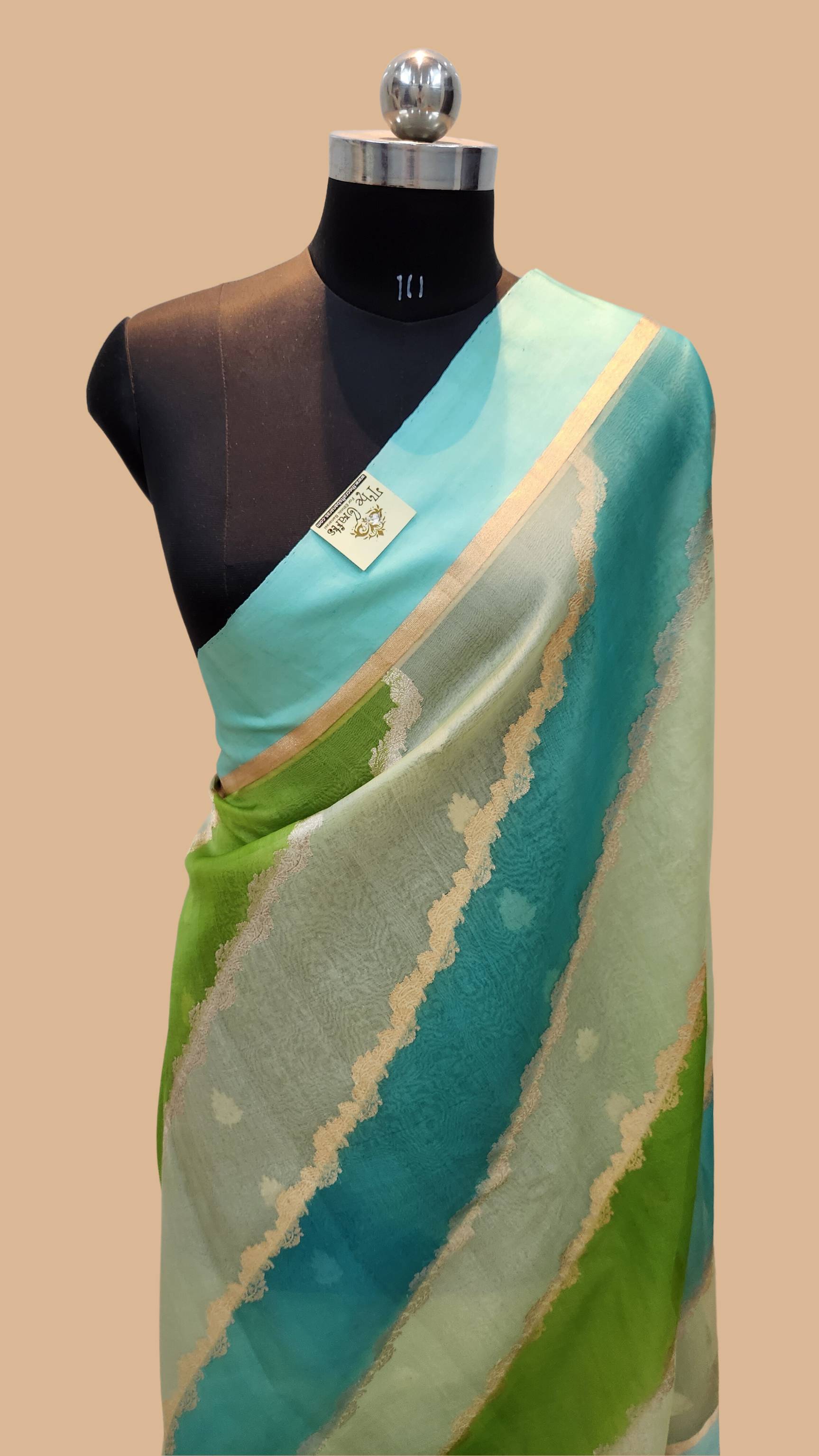 Pure Kora Silk Handloom Banarasi Saree