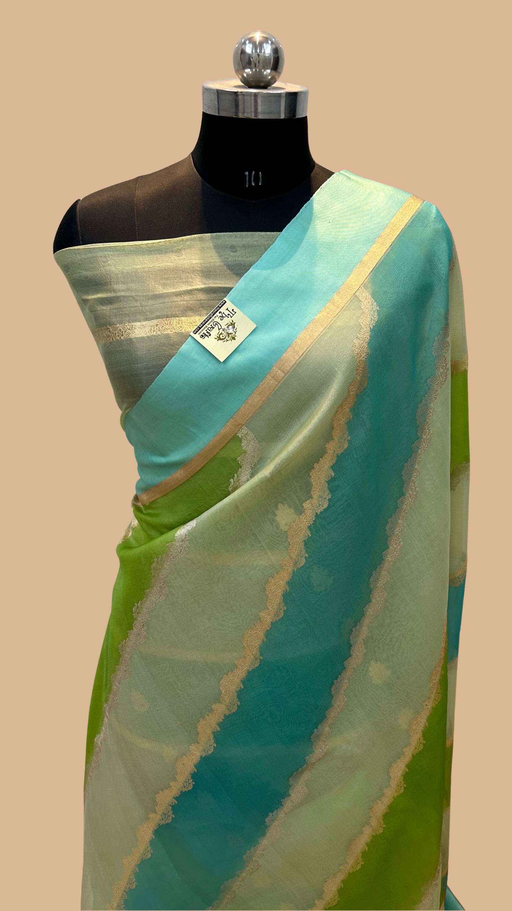 Pure Kora Silk Handloom Banarasi Saree