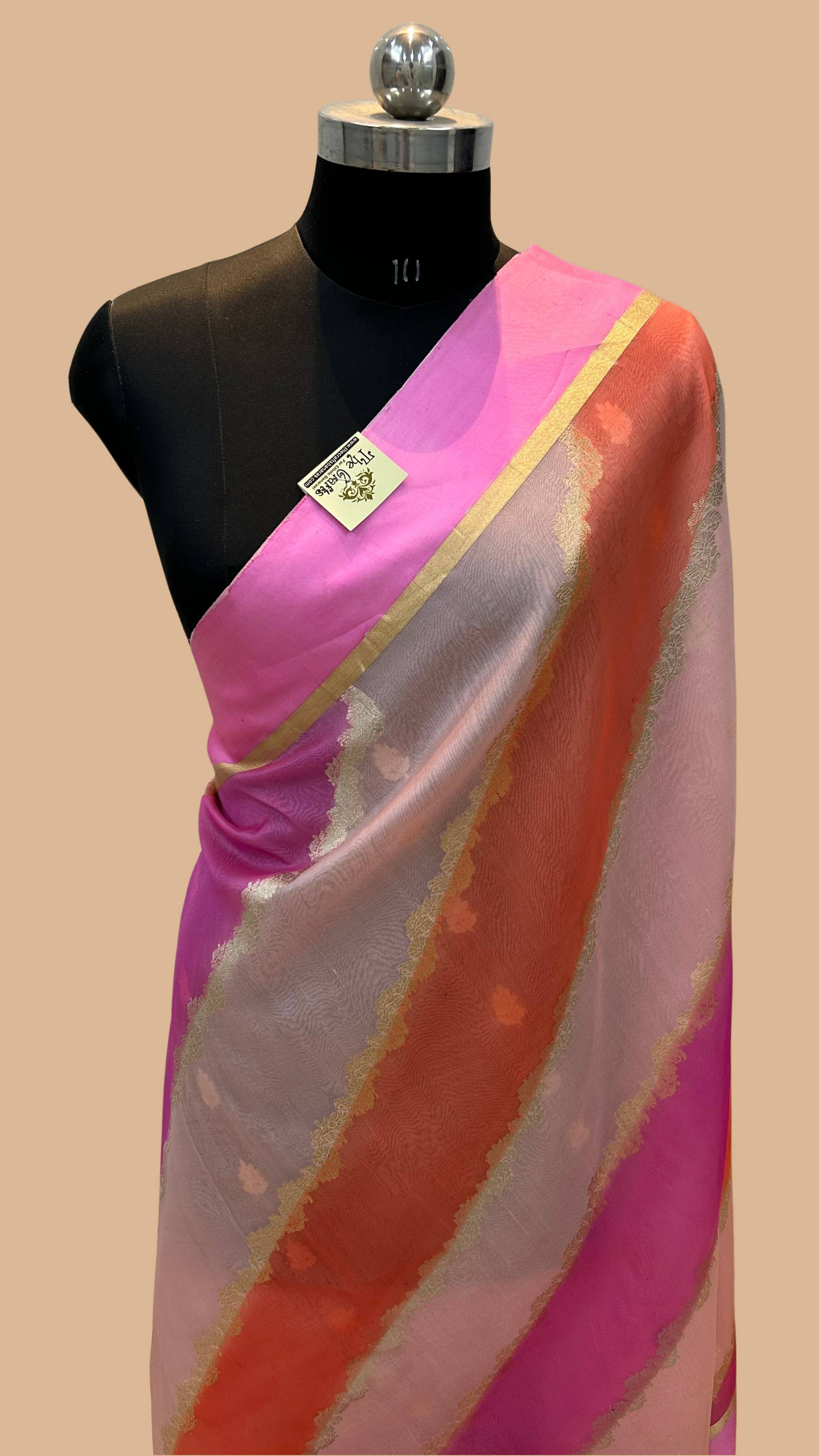 Pure Kora Silk Handloom Banarasi Saree