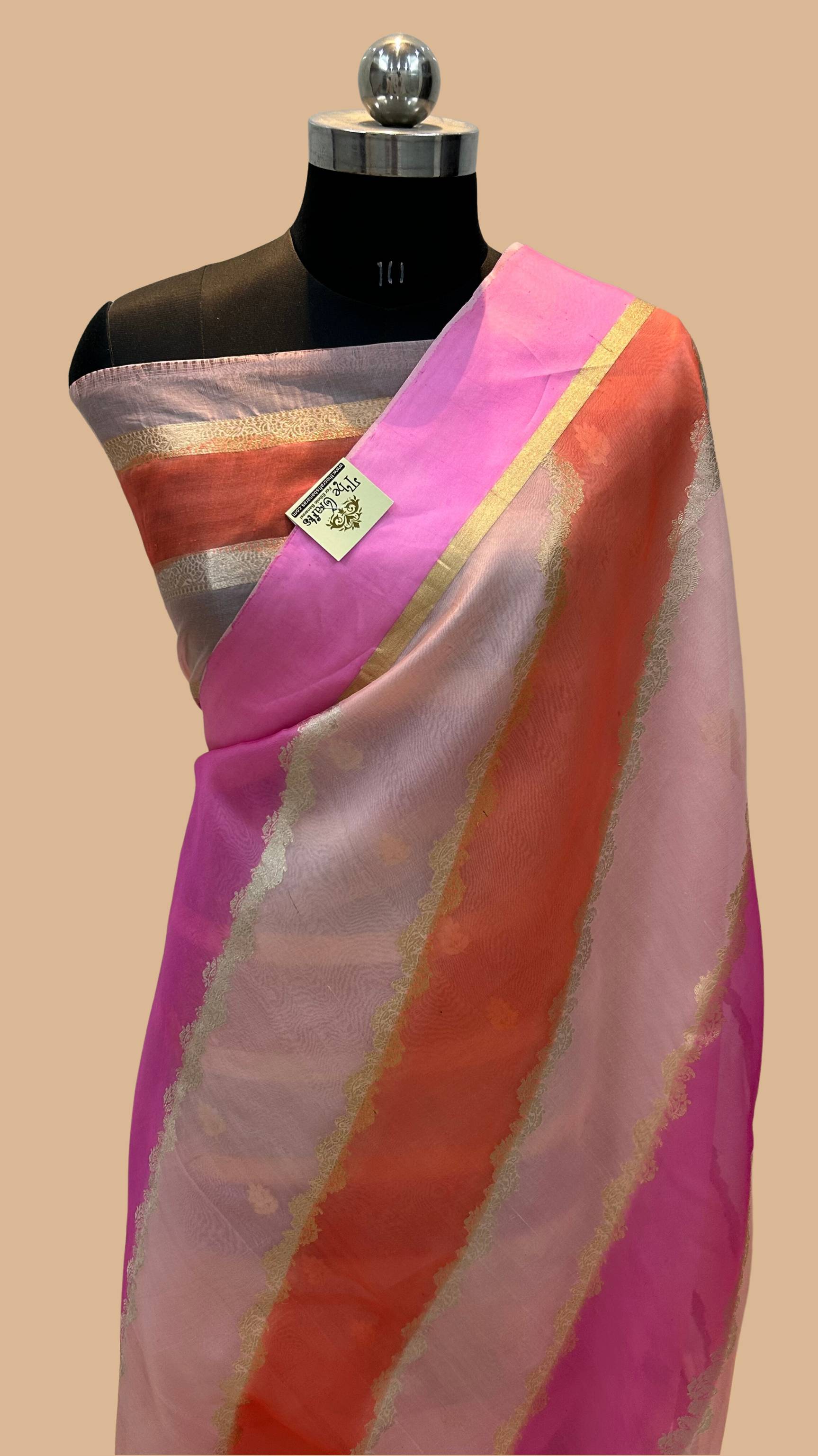 Pure Kora Silk Handloom Banarasi Saree