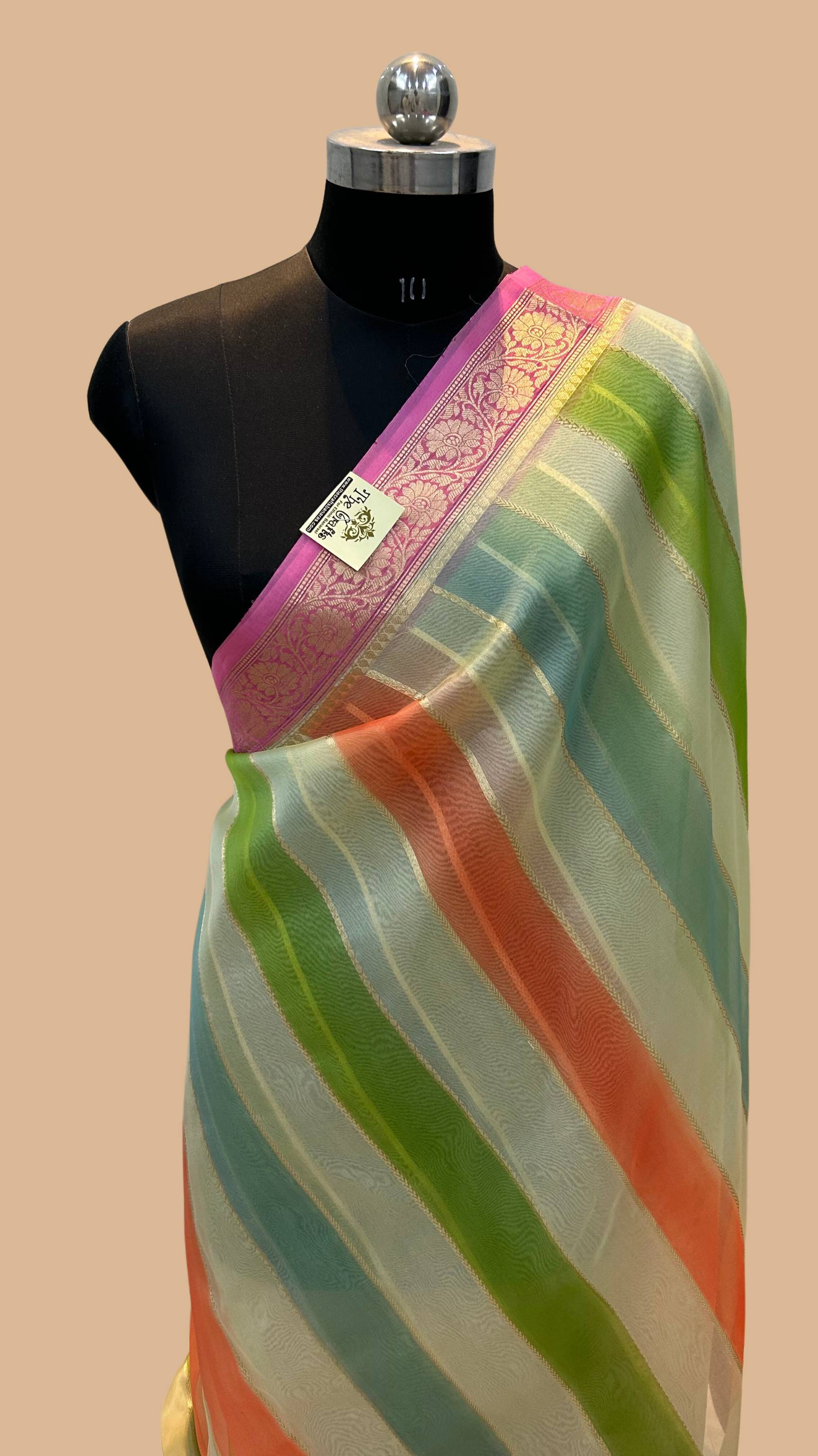 Pure Kora Silk Handloom Banarasi Saree