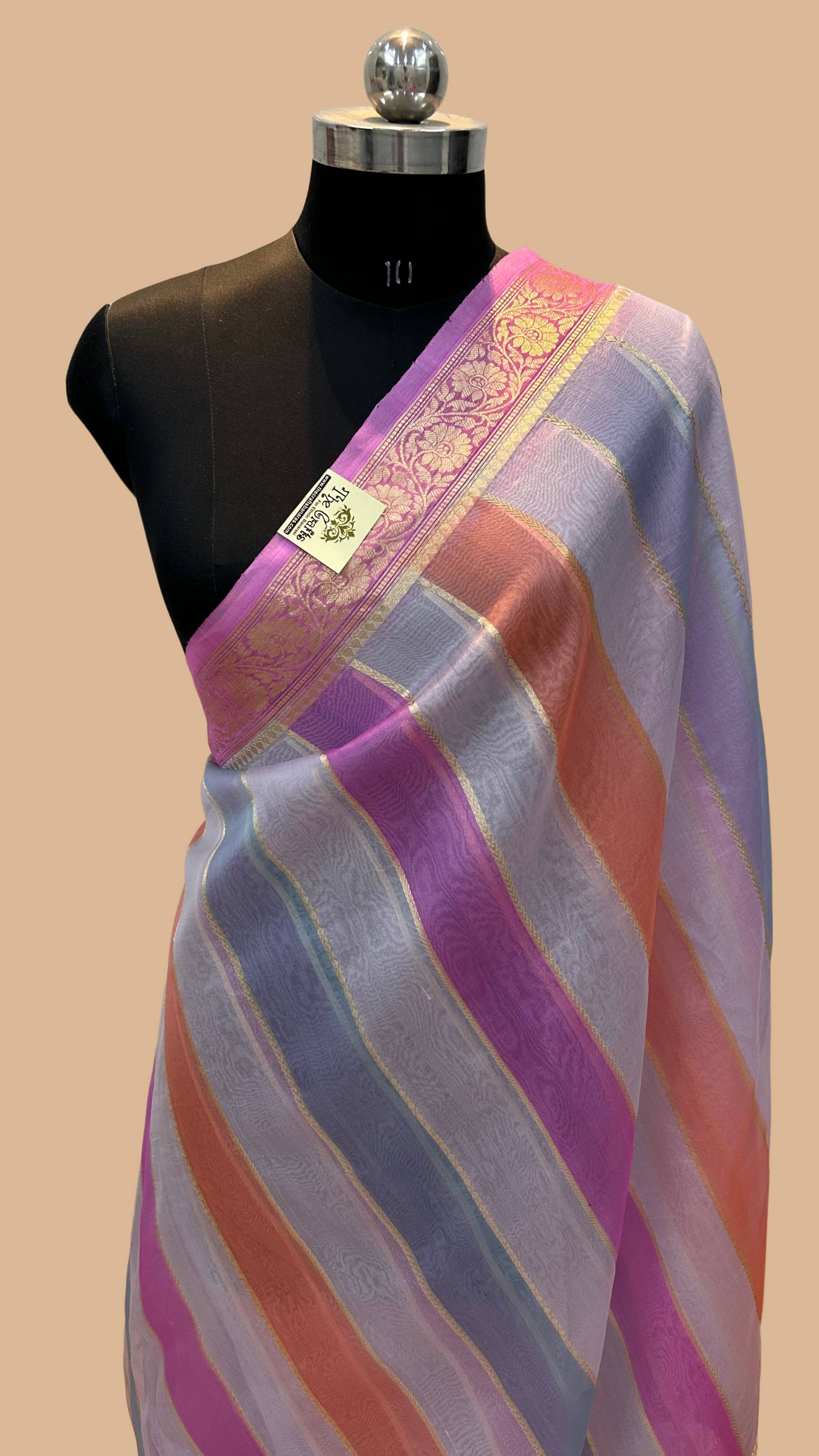 Pure Kora Silk Handloom Banarasi Saree