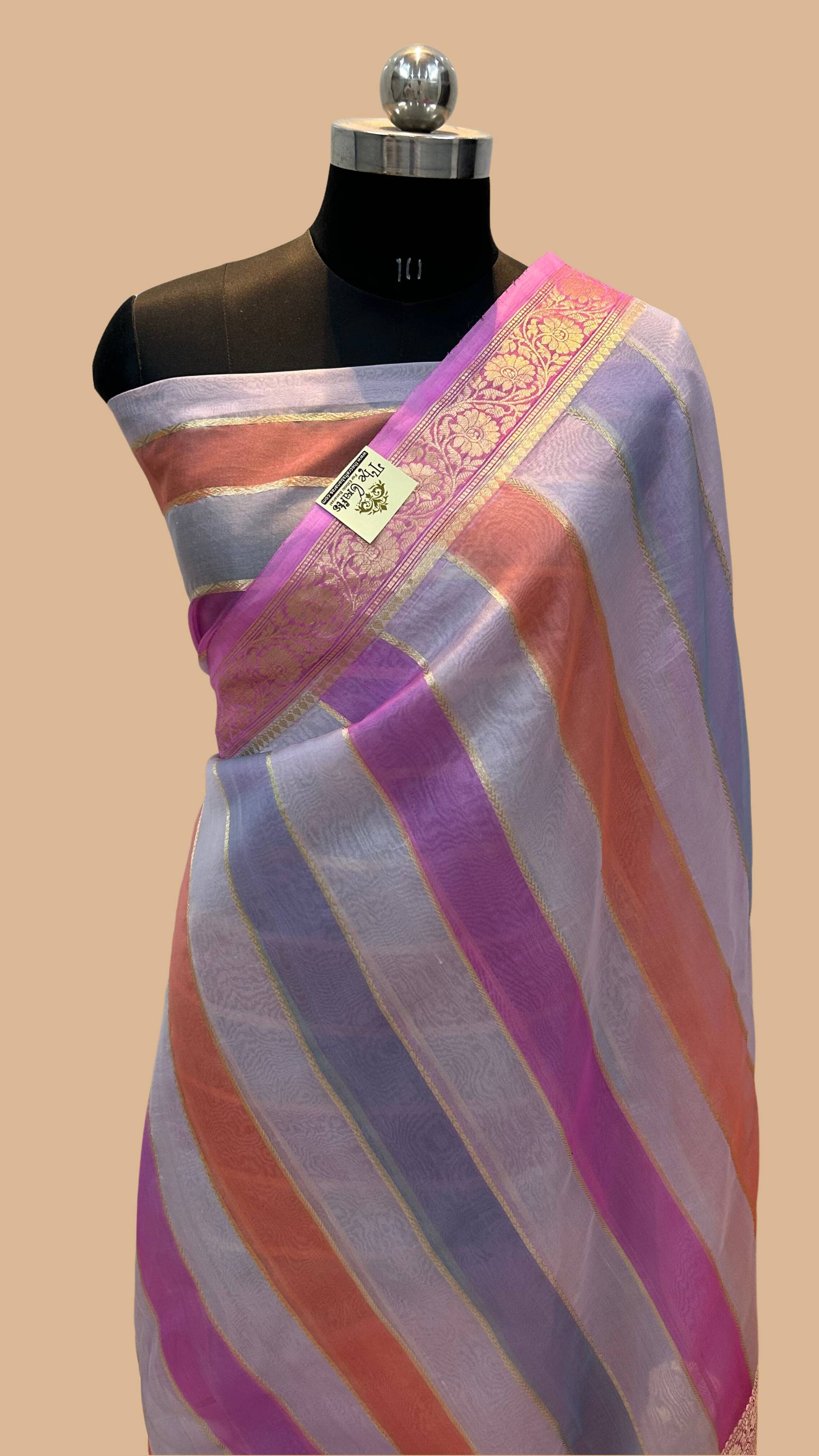 Pure Kora Silk Handloom Banarasi Saree