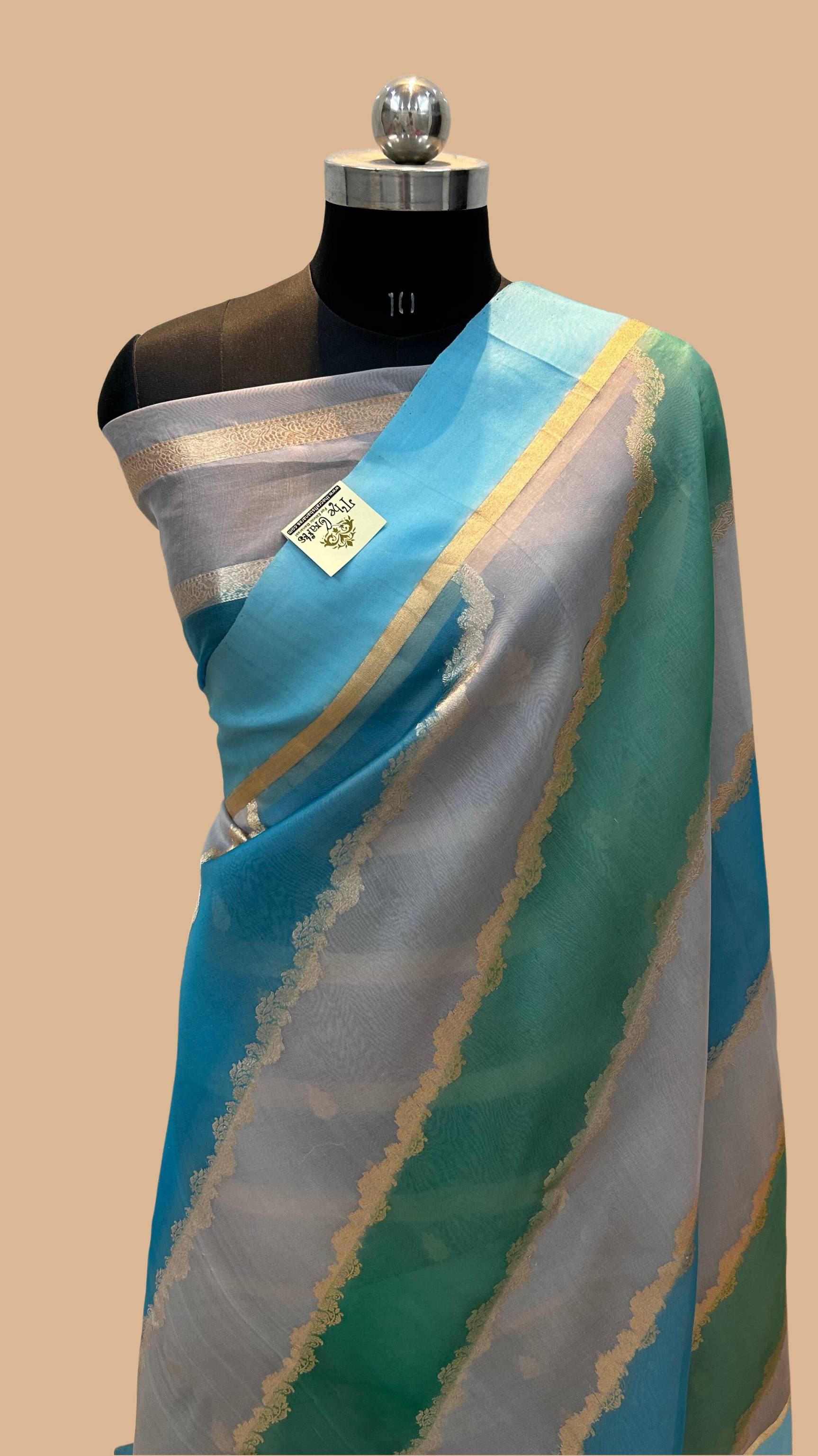 Pure Kora Silk Handloom Banarasi Saree