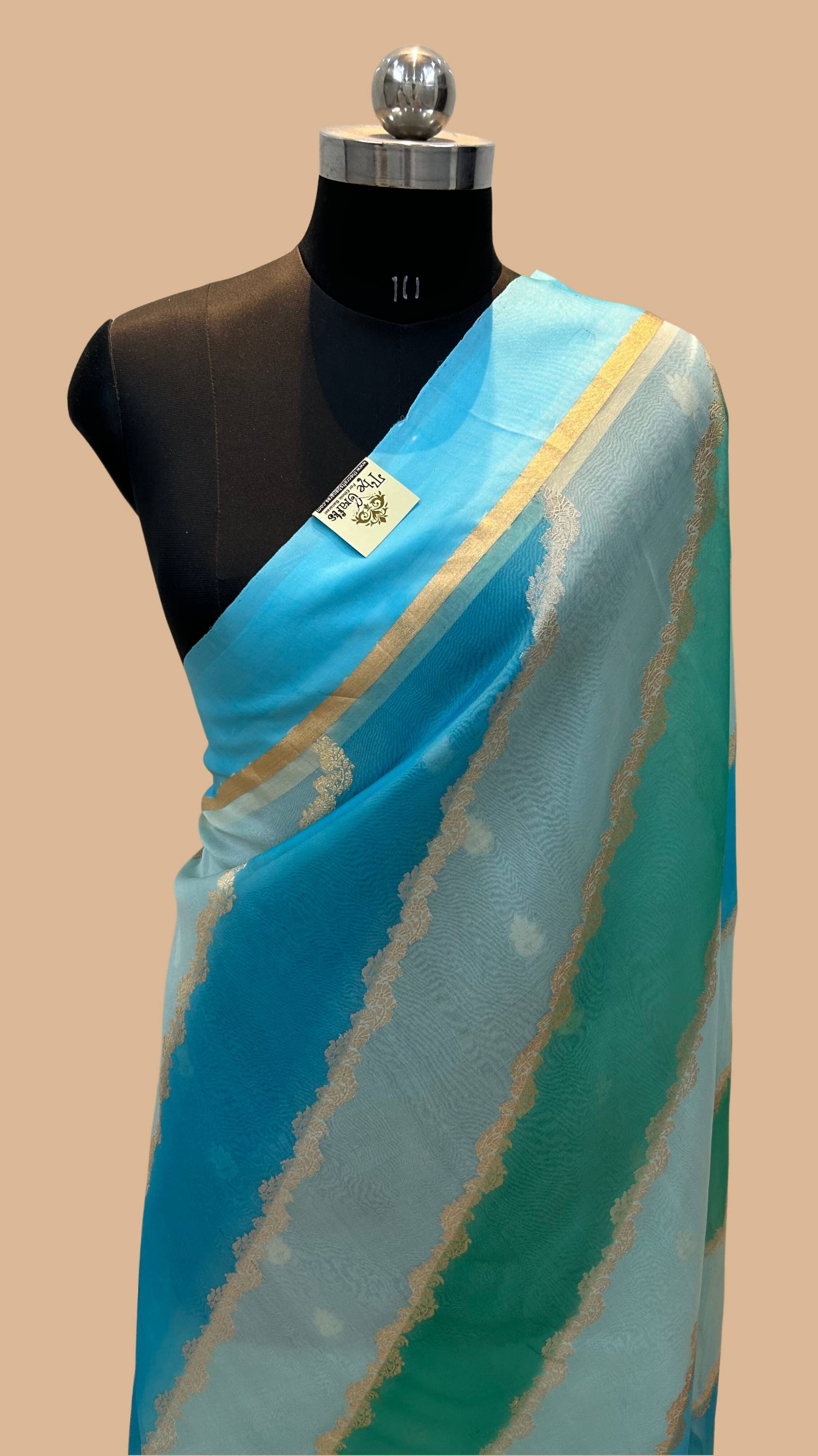 Pure Kora Silk Handloom Banarasi Saree