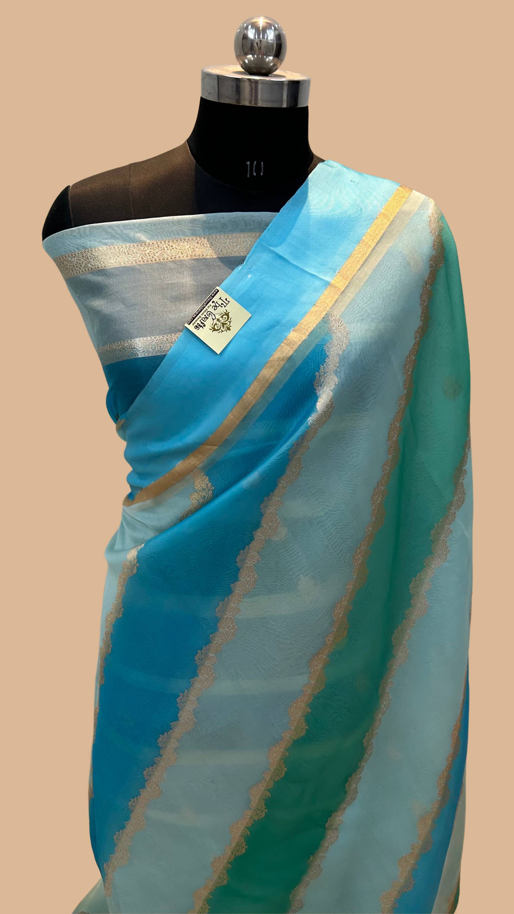 Pure Kora Silk Handloom Banarasi Saree