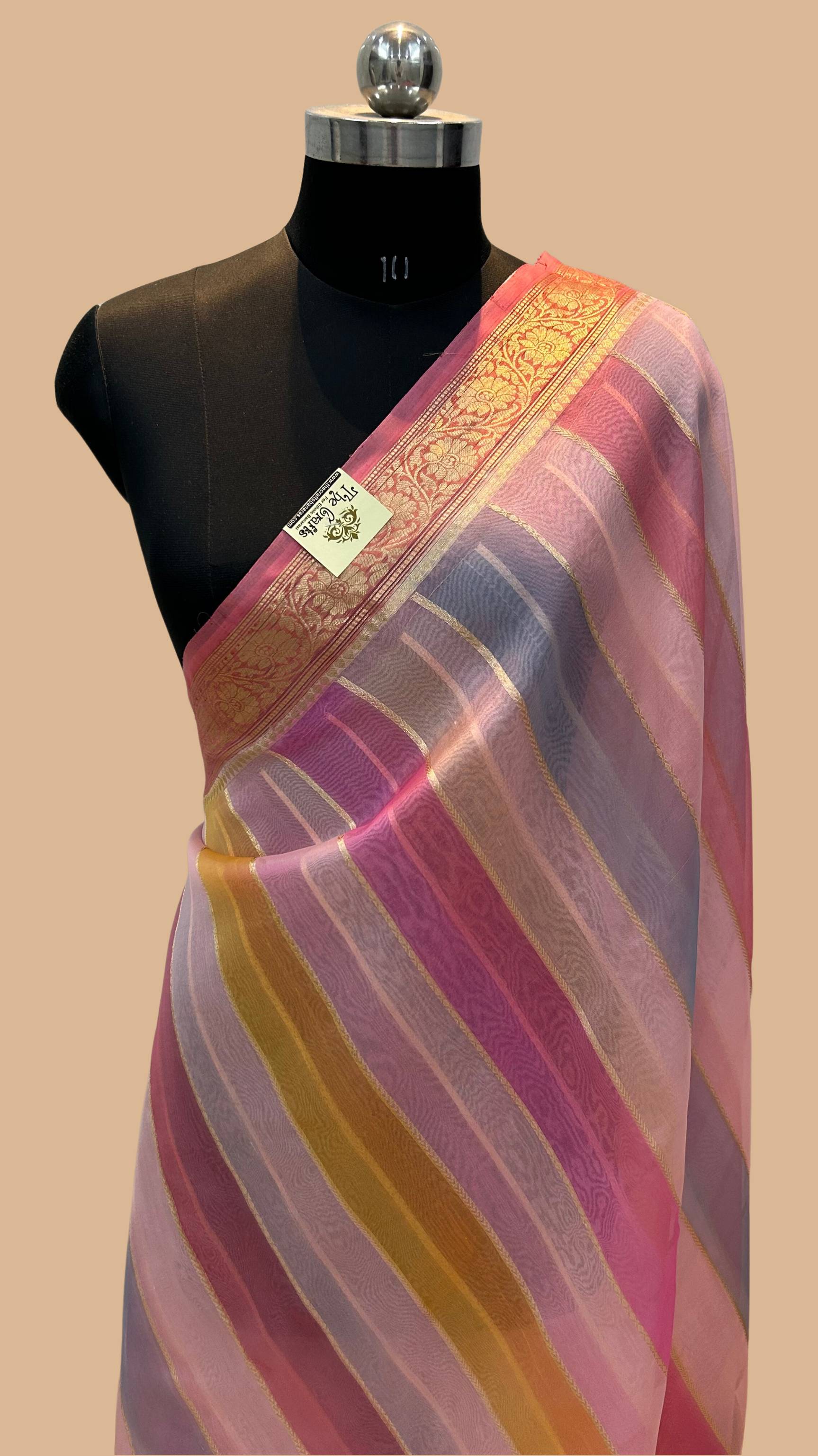 Pure Kora Silk Handloom Banarasi Saree