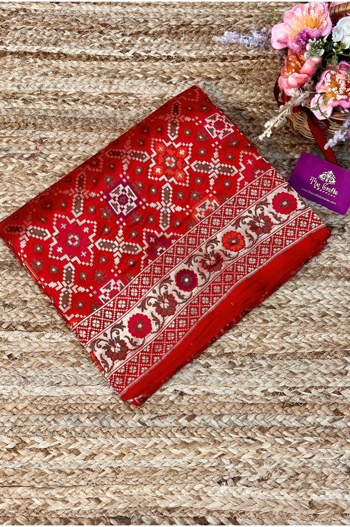 Pure Katan Silk Handloom Jamdani Banarasi Dupatta