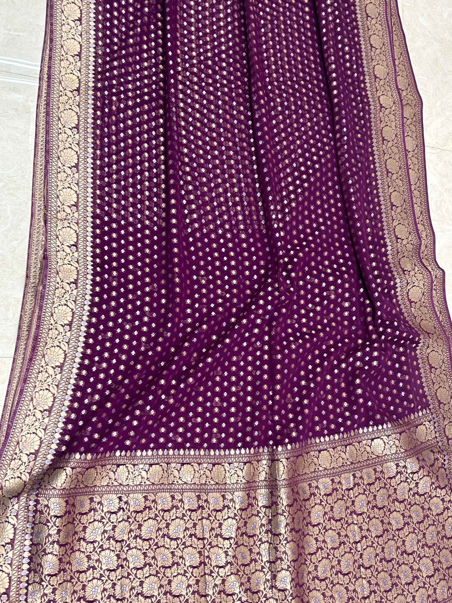 Pure Viscose Georgette Banarasi Saree