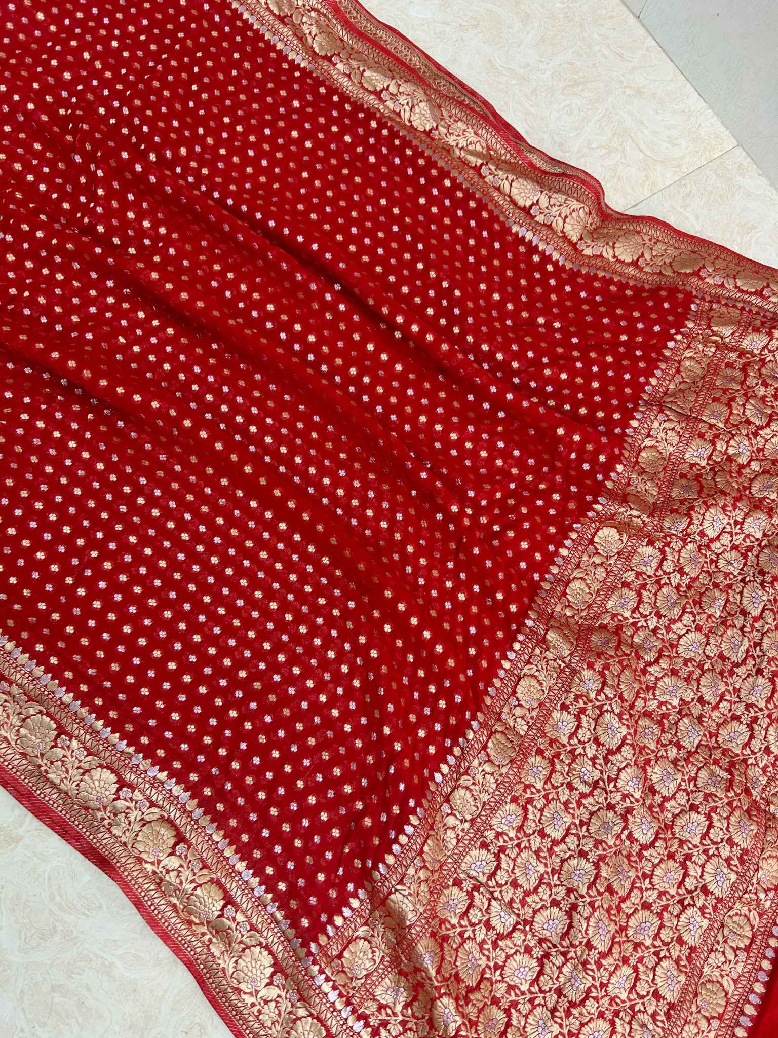 Pure Viscose Georgette Banarasi Saree