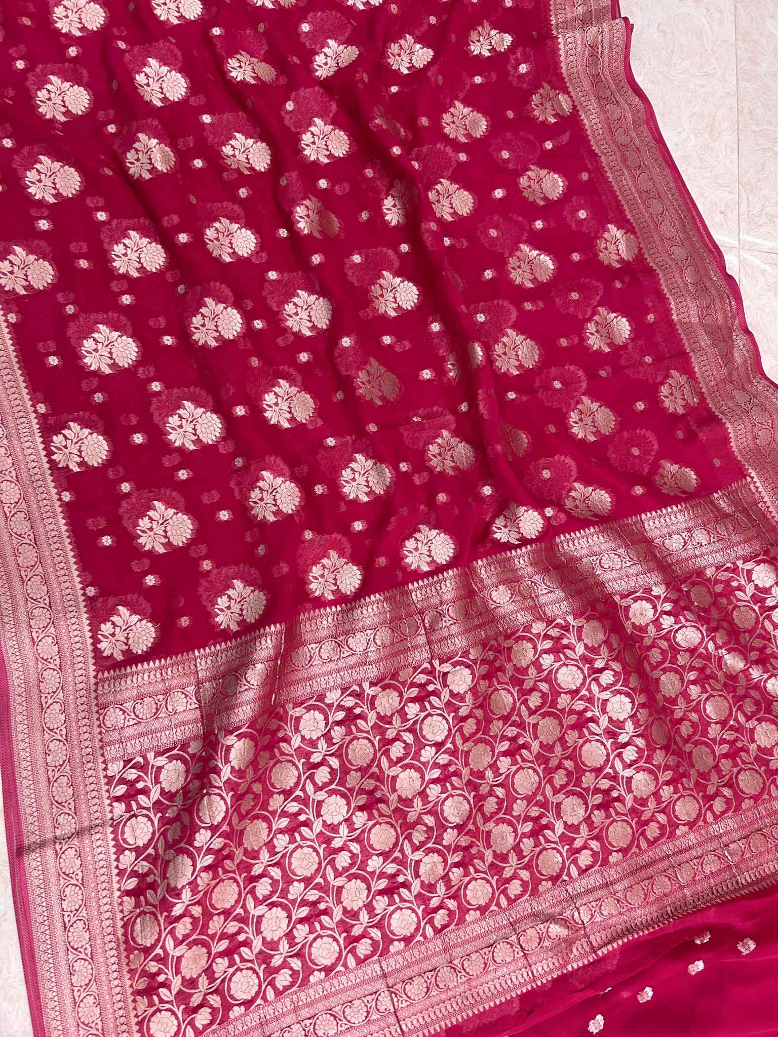 Pure Viscose Georgette Banarasi Saree