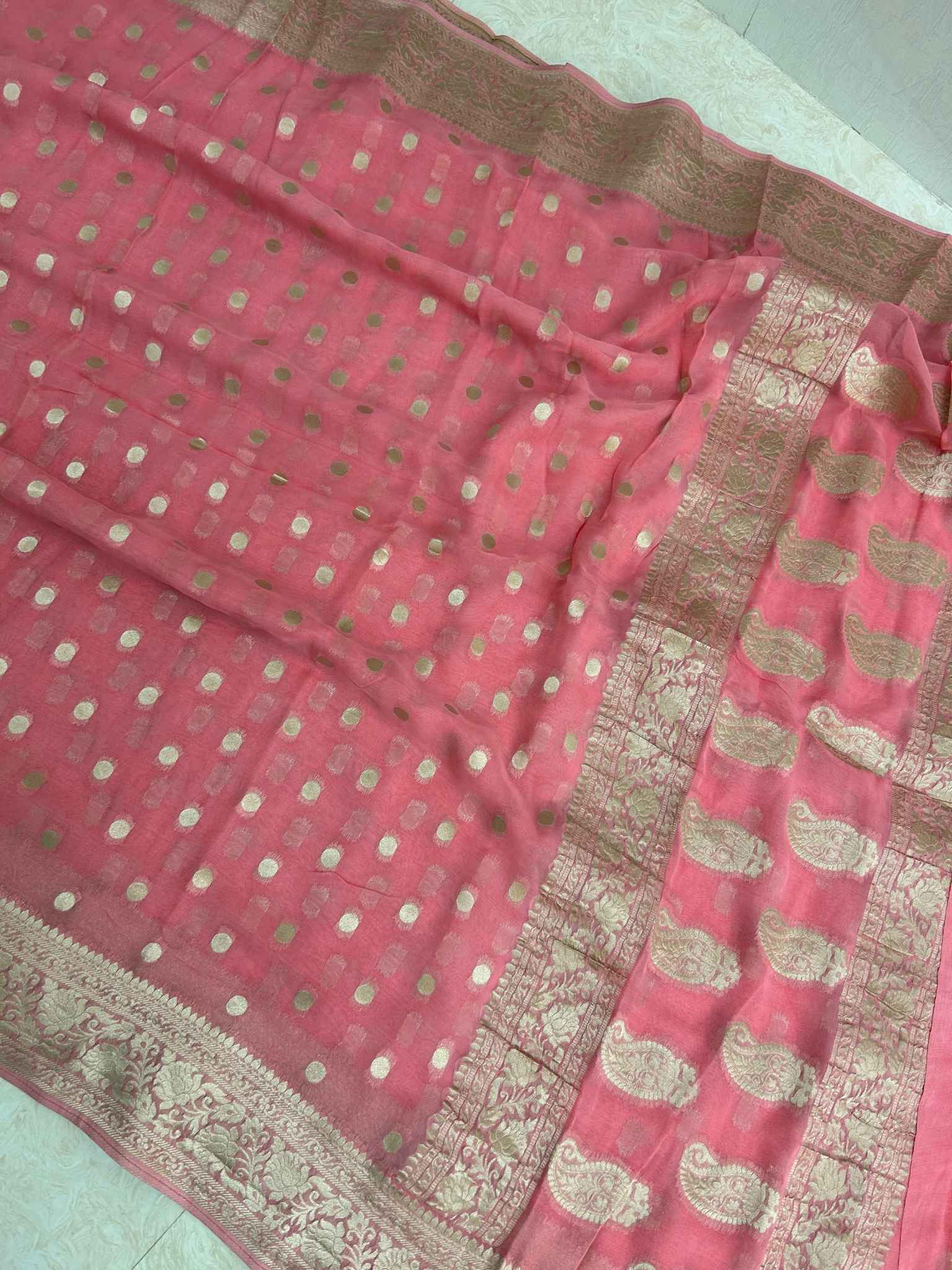 Pure Viscose Georgette Banarasi Saree