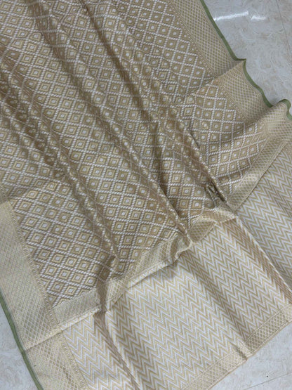 Pure Cotton Banarasi Saree - Alfi Meena