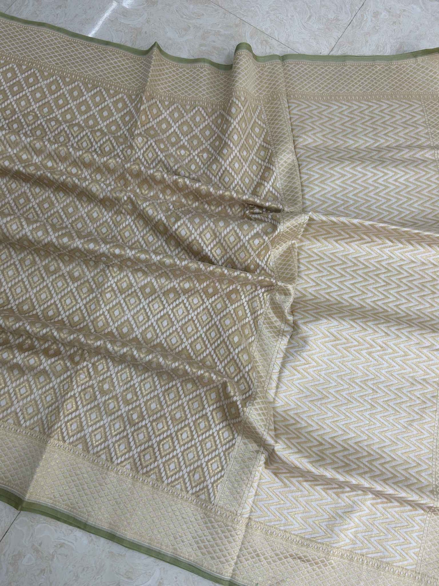 Pure Cotton Banarasi Saree - Alfi Meena