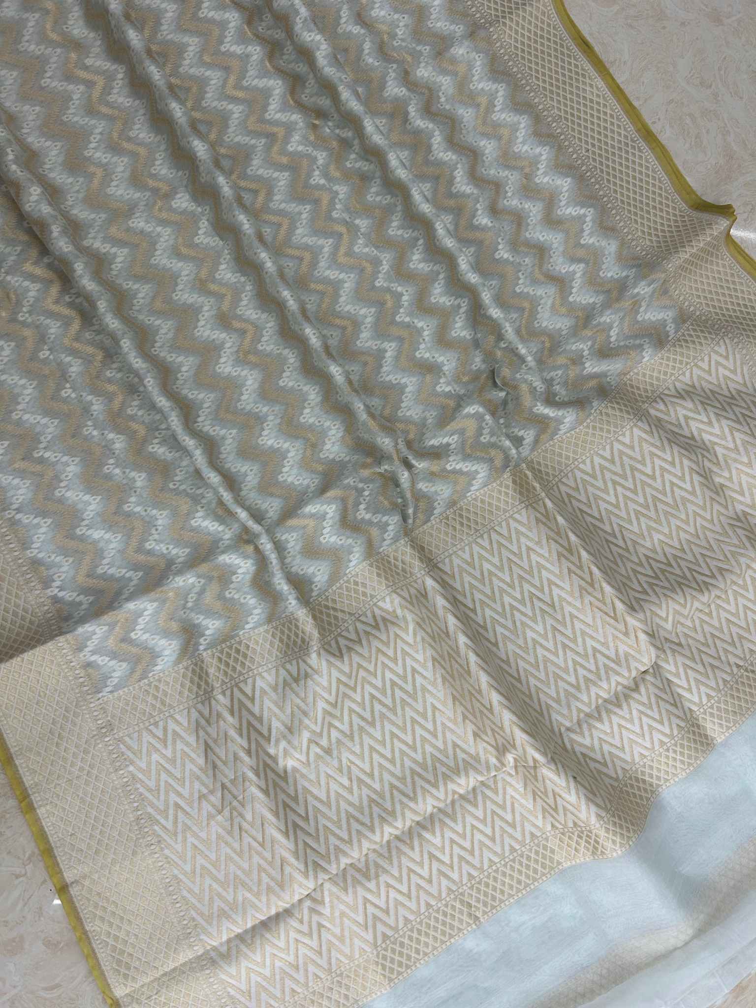 Pure Cotton Banarasi Saree - Alfi Meena