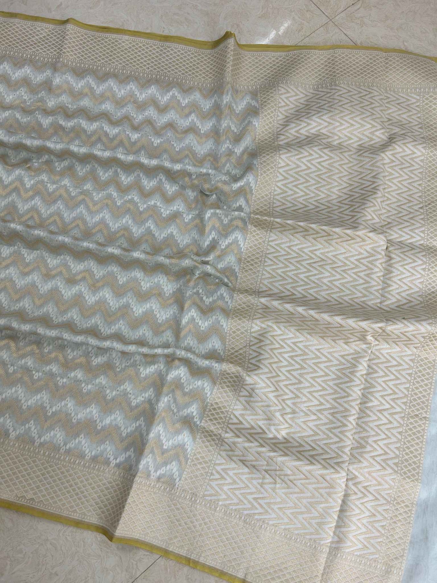 Pure Cotton Banarasi Saree - Alfi Meena